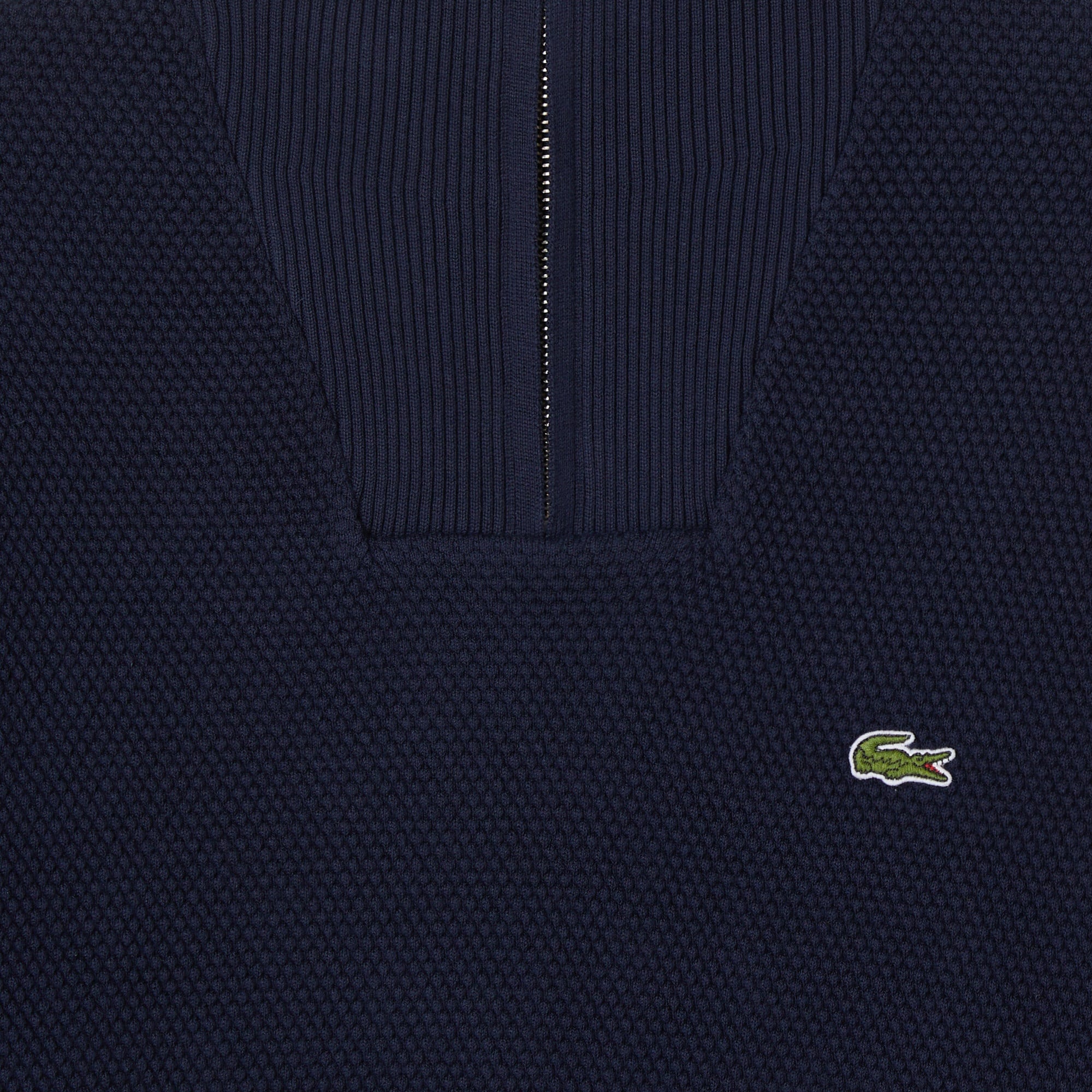 Erkek Classic Fit Yarım Fermuarlı Lacivert Kazak