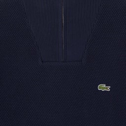 Erkek Classic Fit Yarım Fermuarlı Lacivert Kazak Lacivert