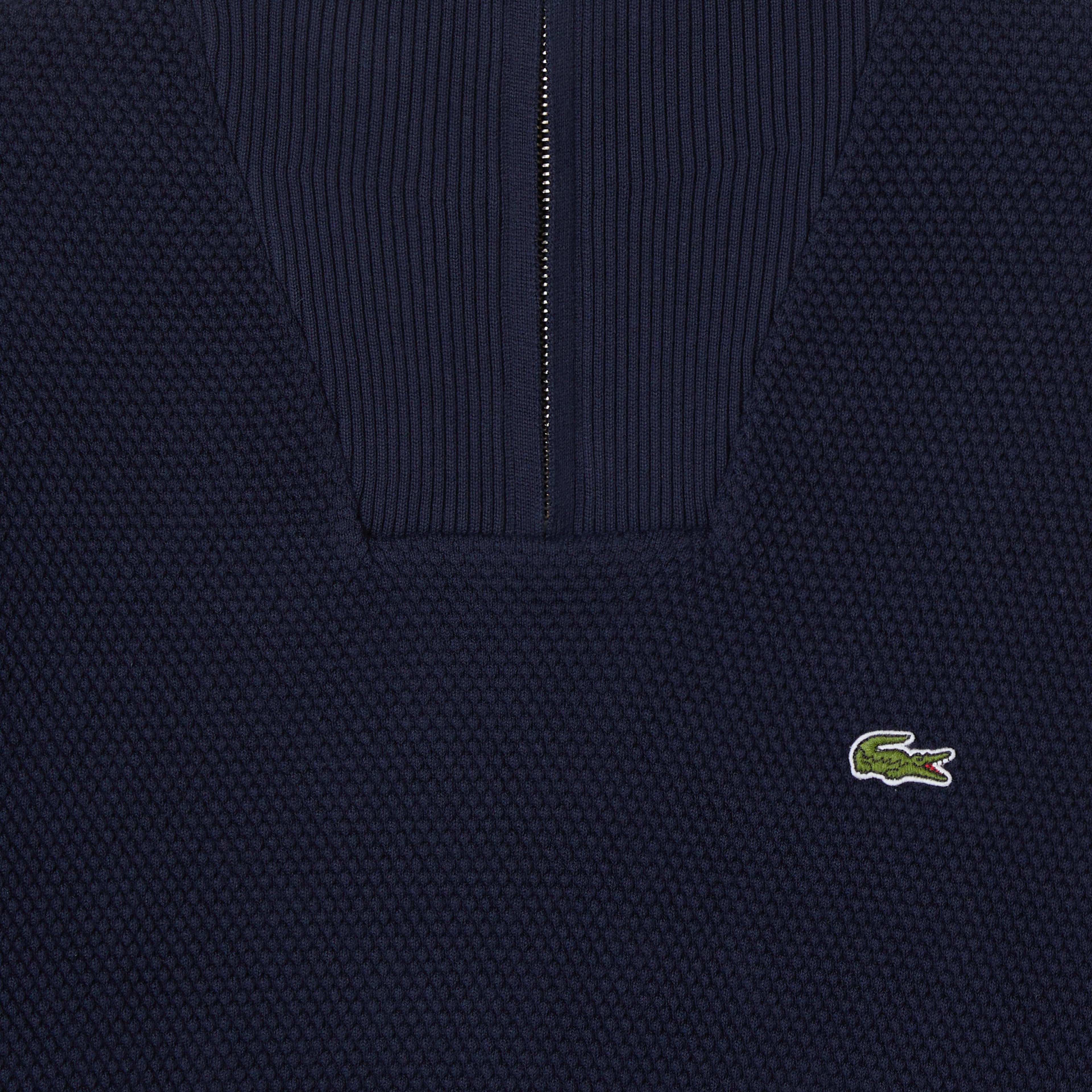 Erkek Classic Fit Yarım Fermuarlı Lacivert Kazak Erkek Classic Fit Yarım Fermuarlı Lacivert Kazak