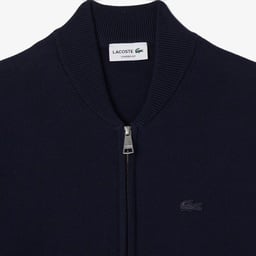 Erkek Classic Fit Fermuarlı Lacivert Hırka Lacivert