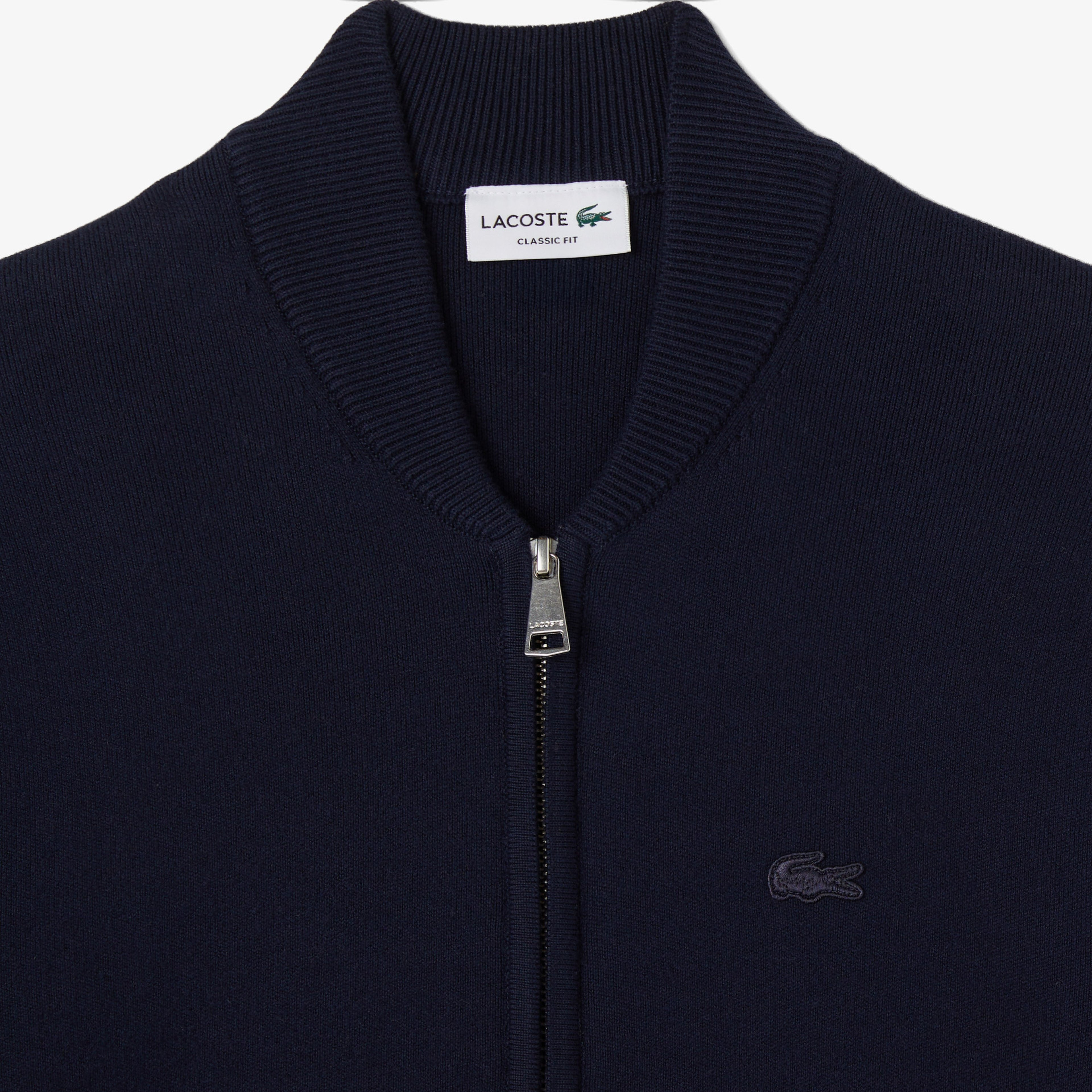 Erkek Classic Fit Fermuarlı Lacivert Hırka