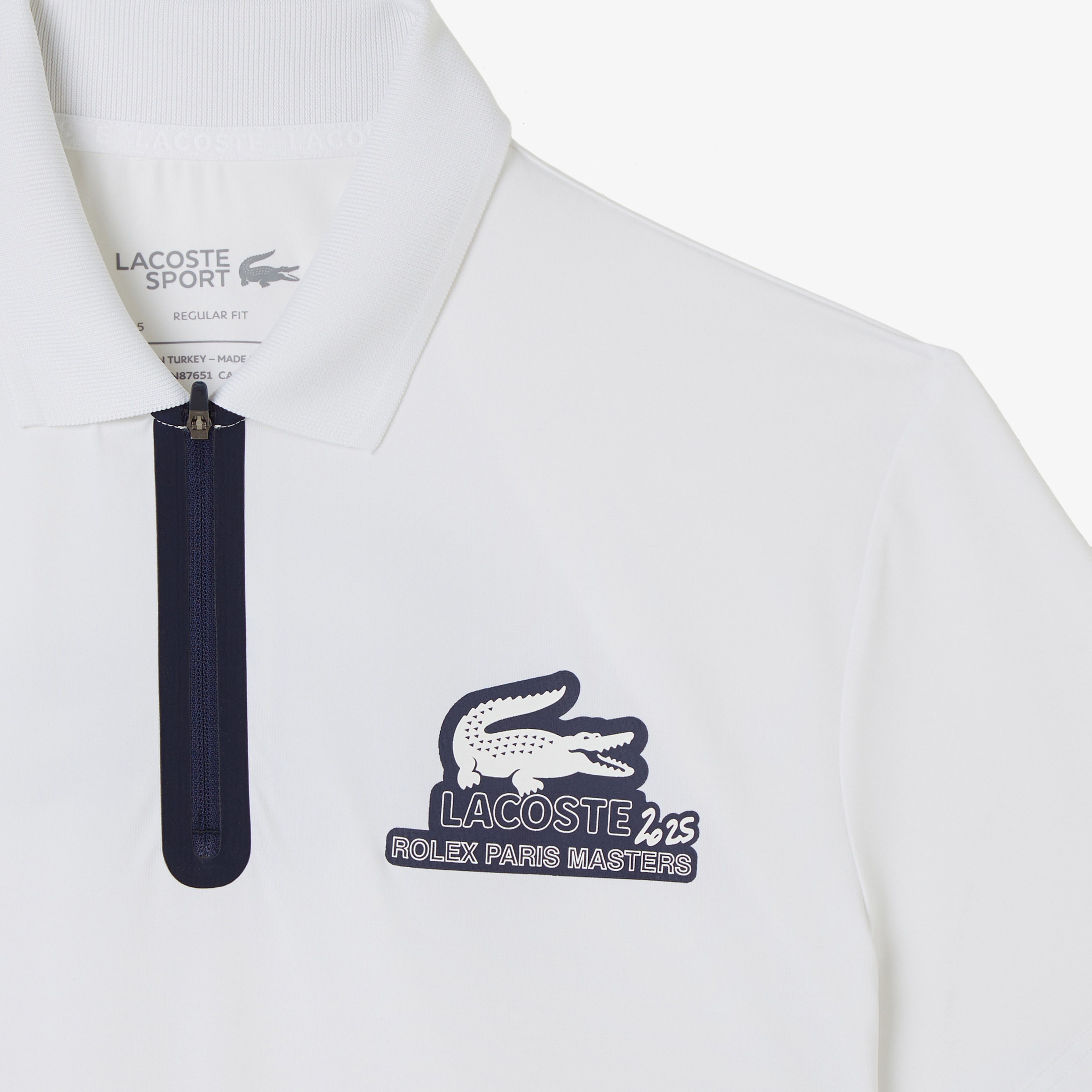 Rolex Paris Masters Erkek Regular Fit Baskılı Beyaz Polo Rolex Paris Masters Erkek Regular Fit Baskılı Beyaz Polo