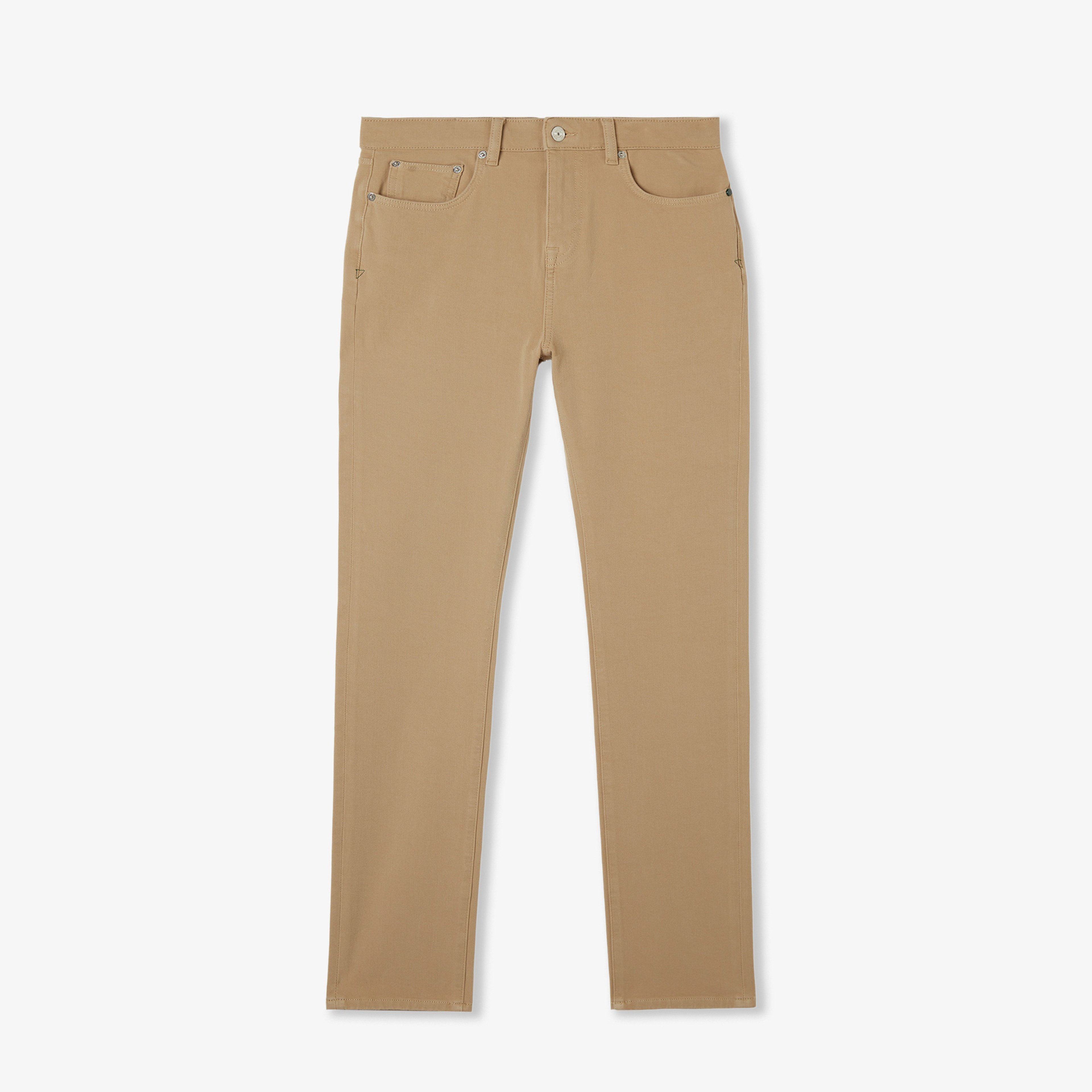 Erkek Slim Fit Bej Jean Pantolon