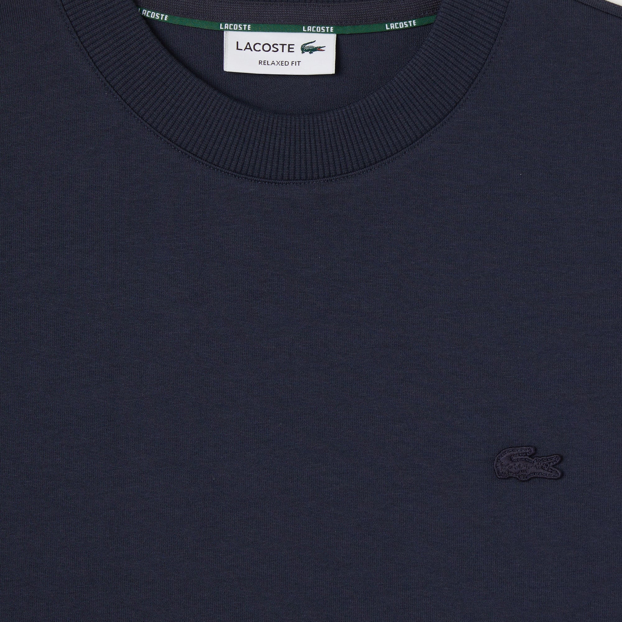 Lacoste Erkek Relaxed Fit Bisiklet Yaka Lacivert T-Shirt görsel 4