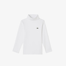 Çocuk Bisiklet Yaka Beyaz T-Shirt Beyaz