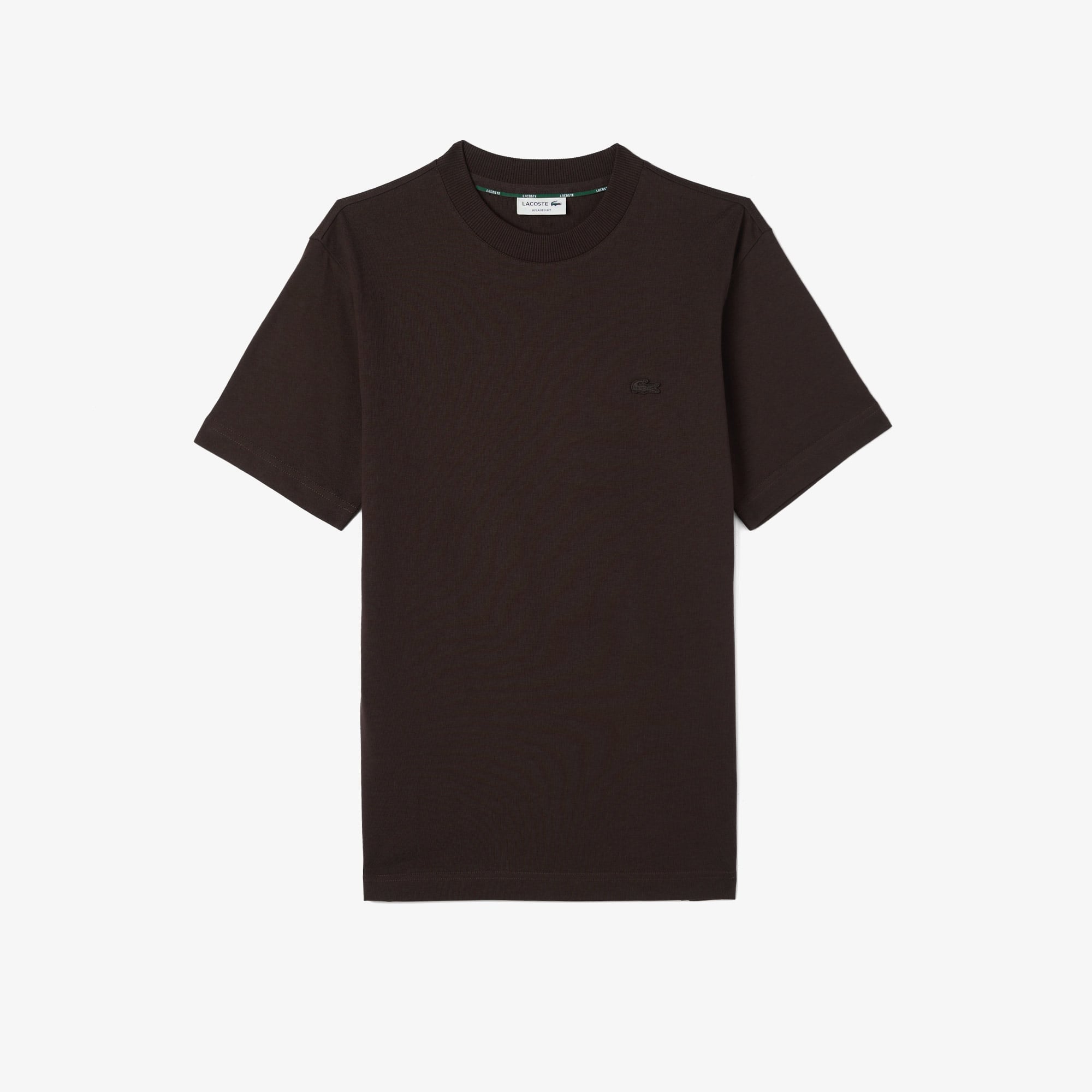 Lacoste Erkek Relaxed Fit Bisiklet Yaka Kahverengi T-Shirt görsel 3