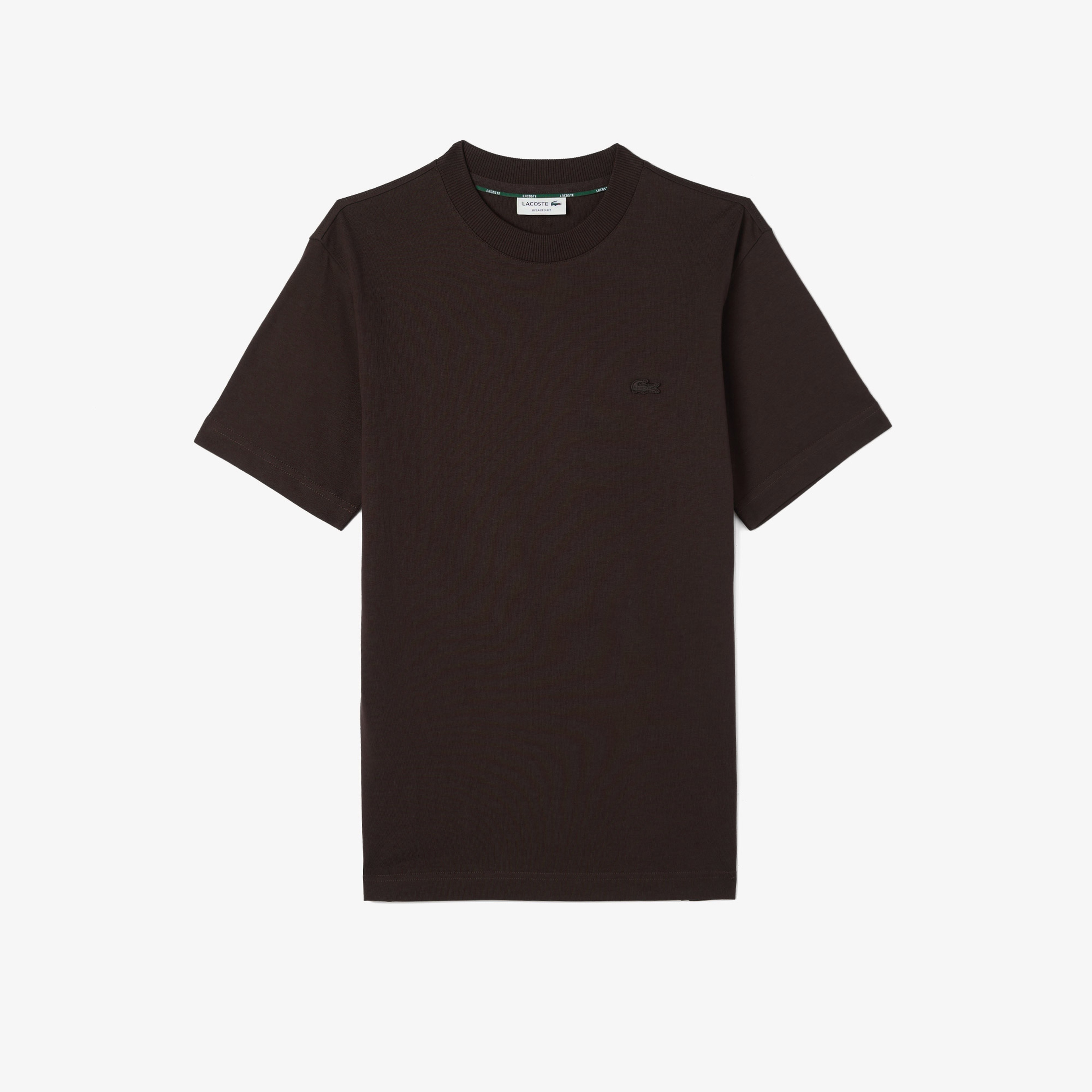 Erkek Relaxed Fit Bisiklet Yaka Kahverengi T-Shirt