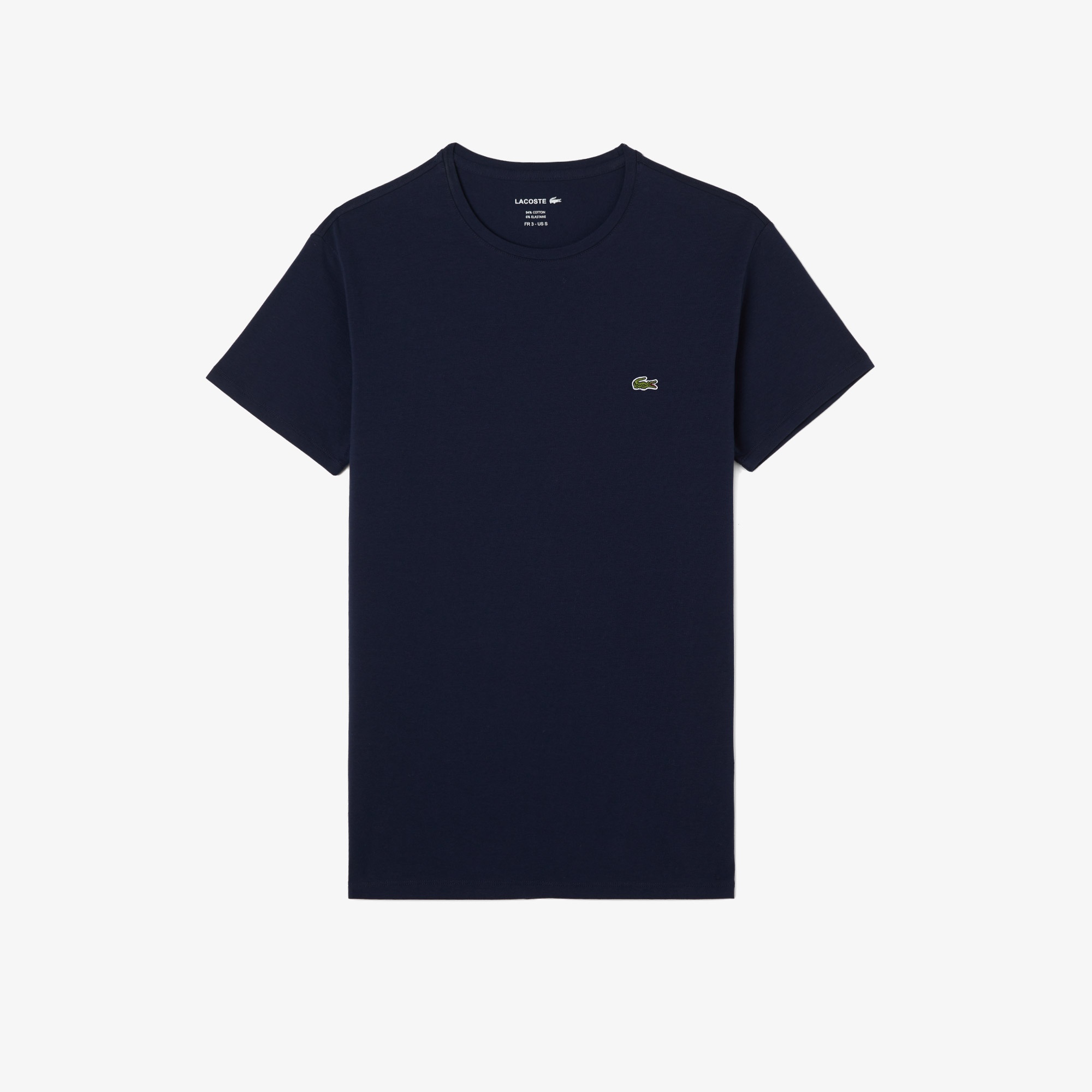 Erkek Slim Fit Bisiklet Yaka Lacivert T-Shirt