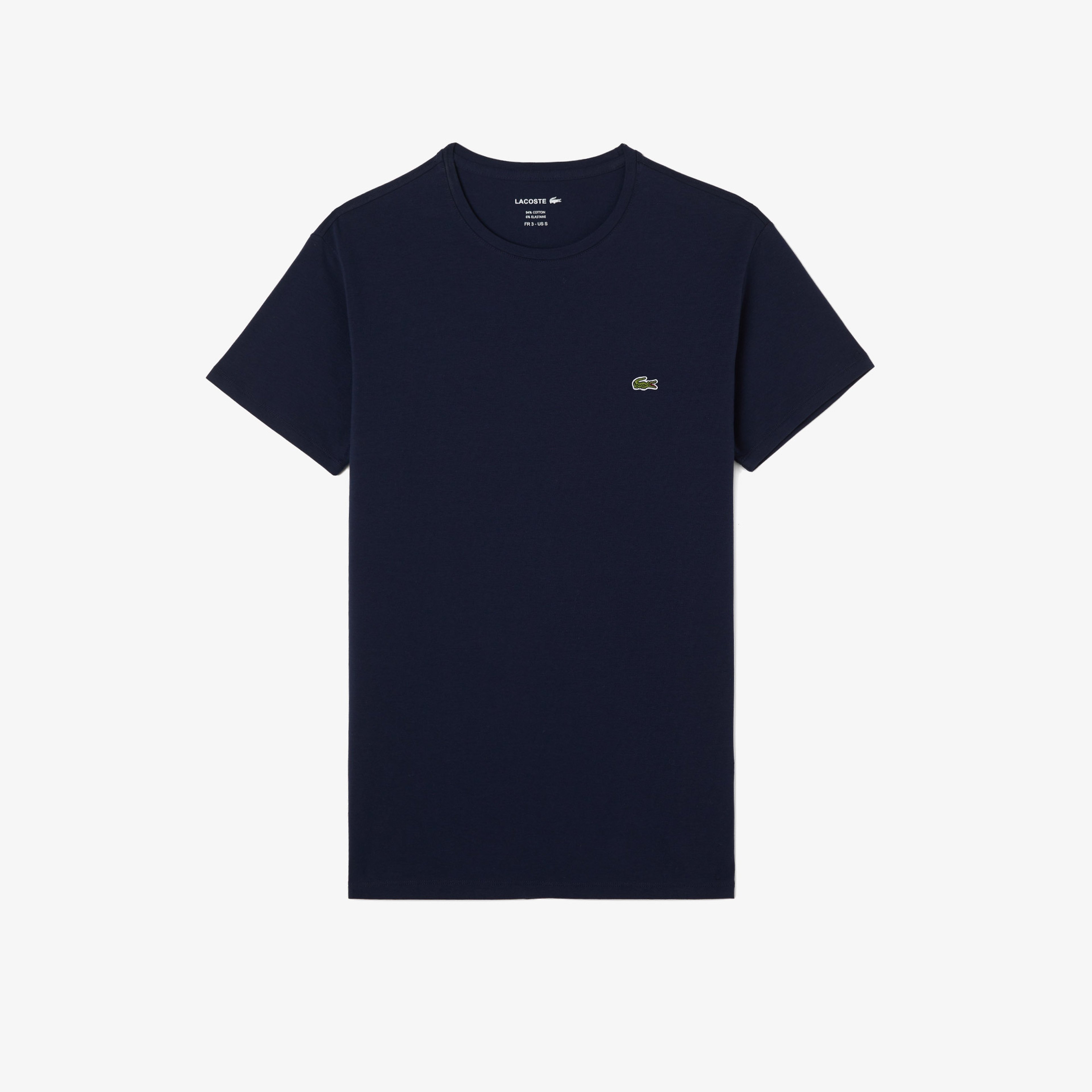 Erkek Slim Fit Bisiklet Yaka Lacivert T-Shirt