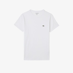 Erkek Slim Fit Bisiklet Yaka Beyaz T-Shirt Beyaz