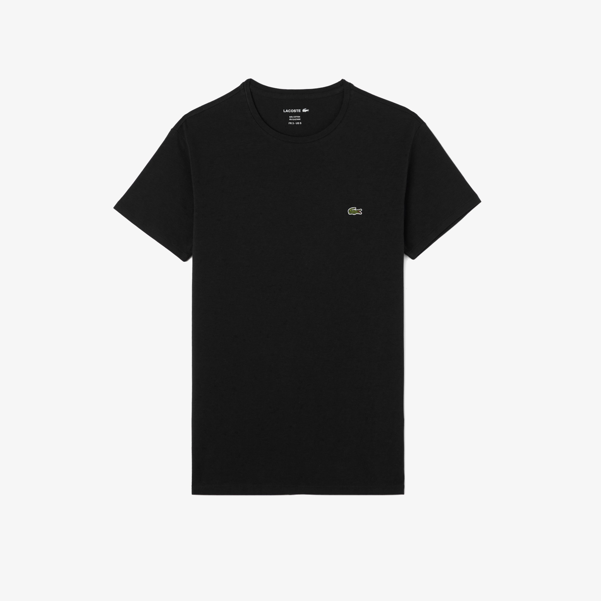 Erkek Slim Fit Bisiklet Yaka Siyah T-Shirt