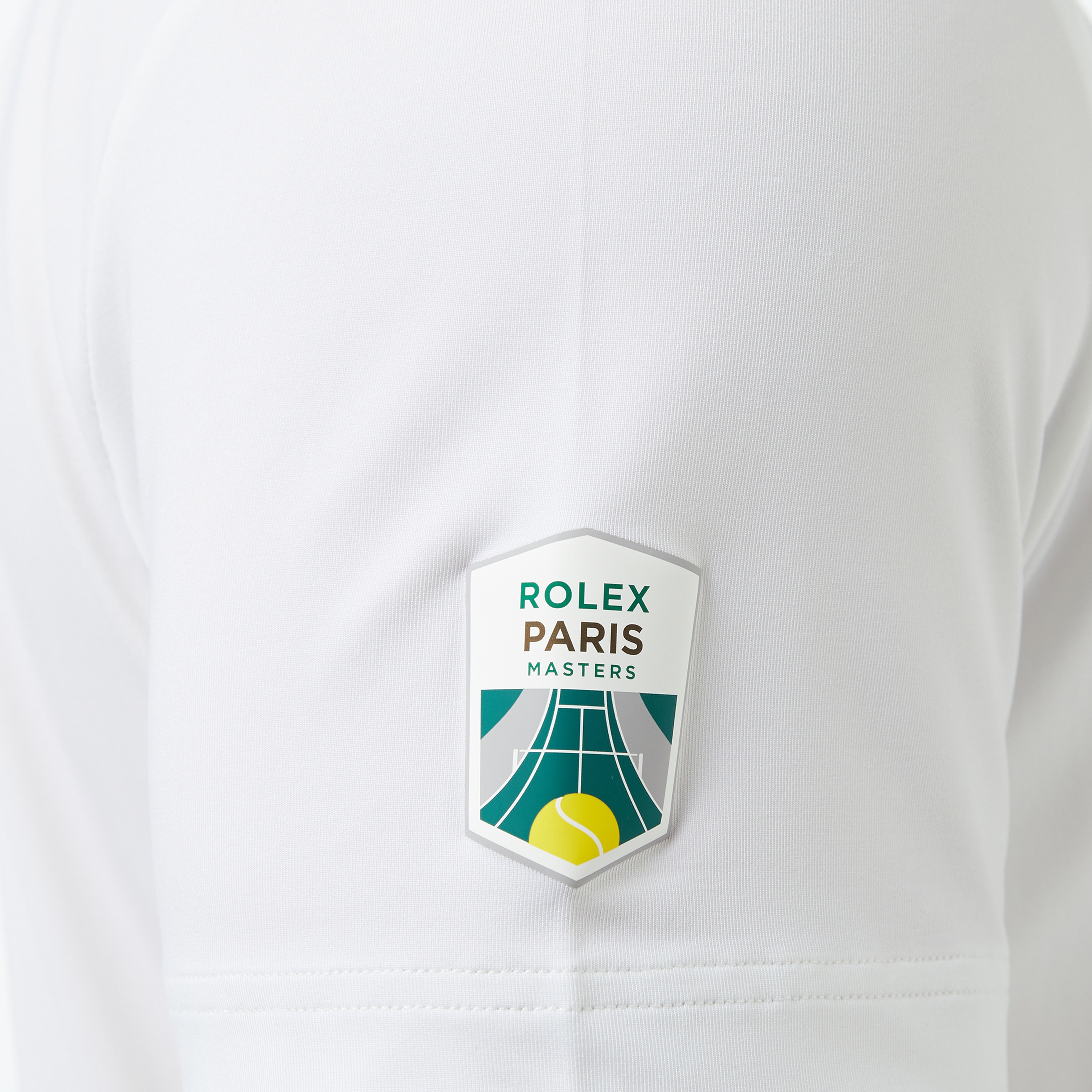 Rolex Paris Masters Erkek Regular Fit Baskılı Beyaz Polo