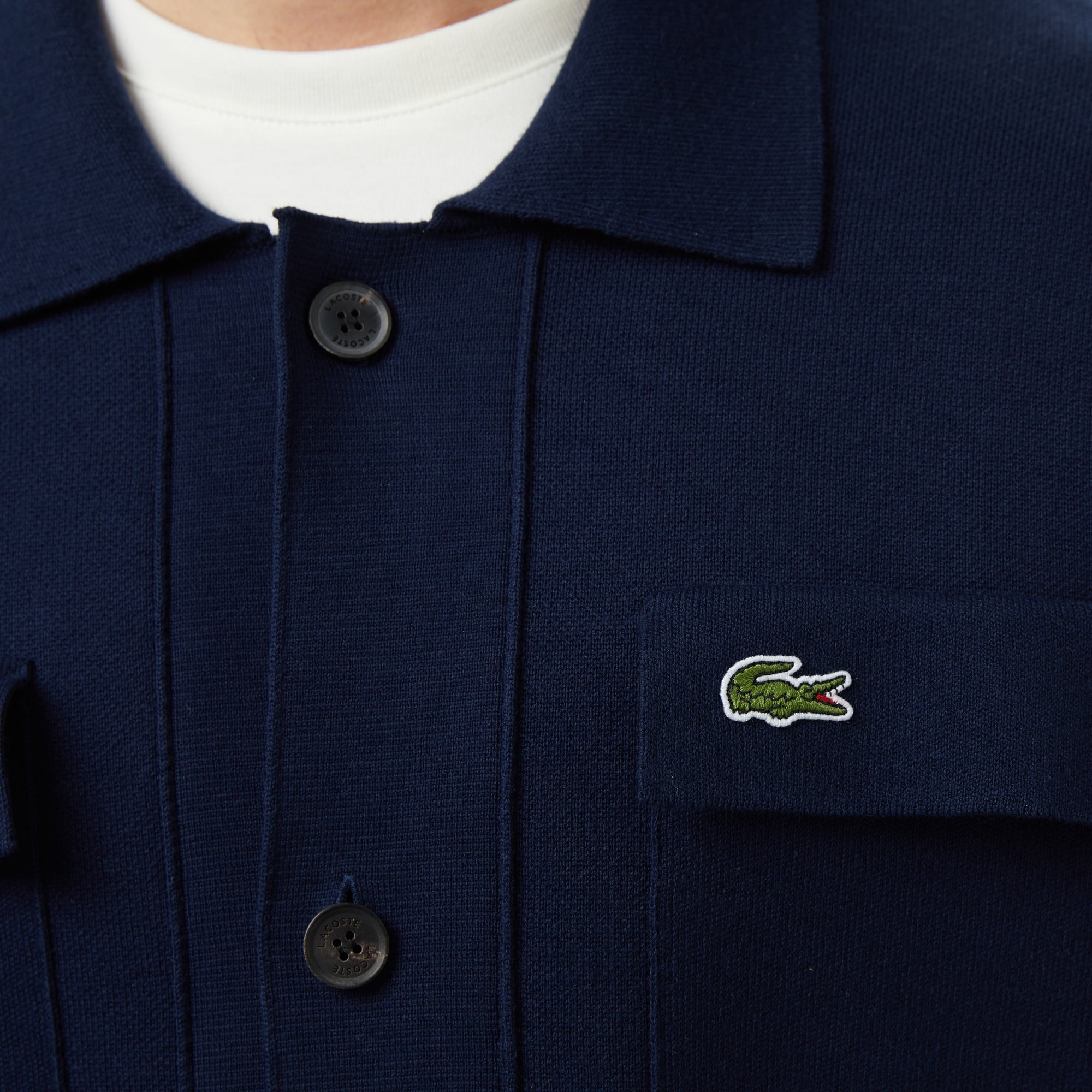 Erkek Classic Fit Polo Yaka Lacivert Ceket