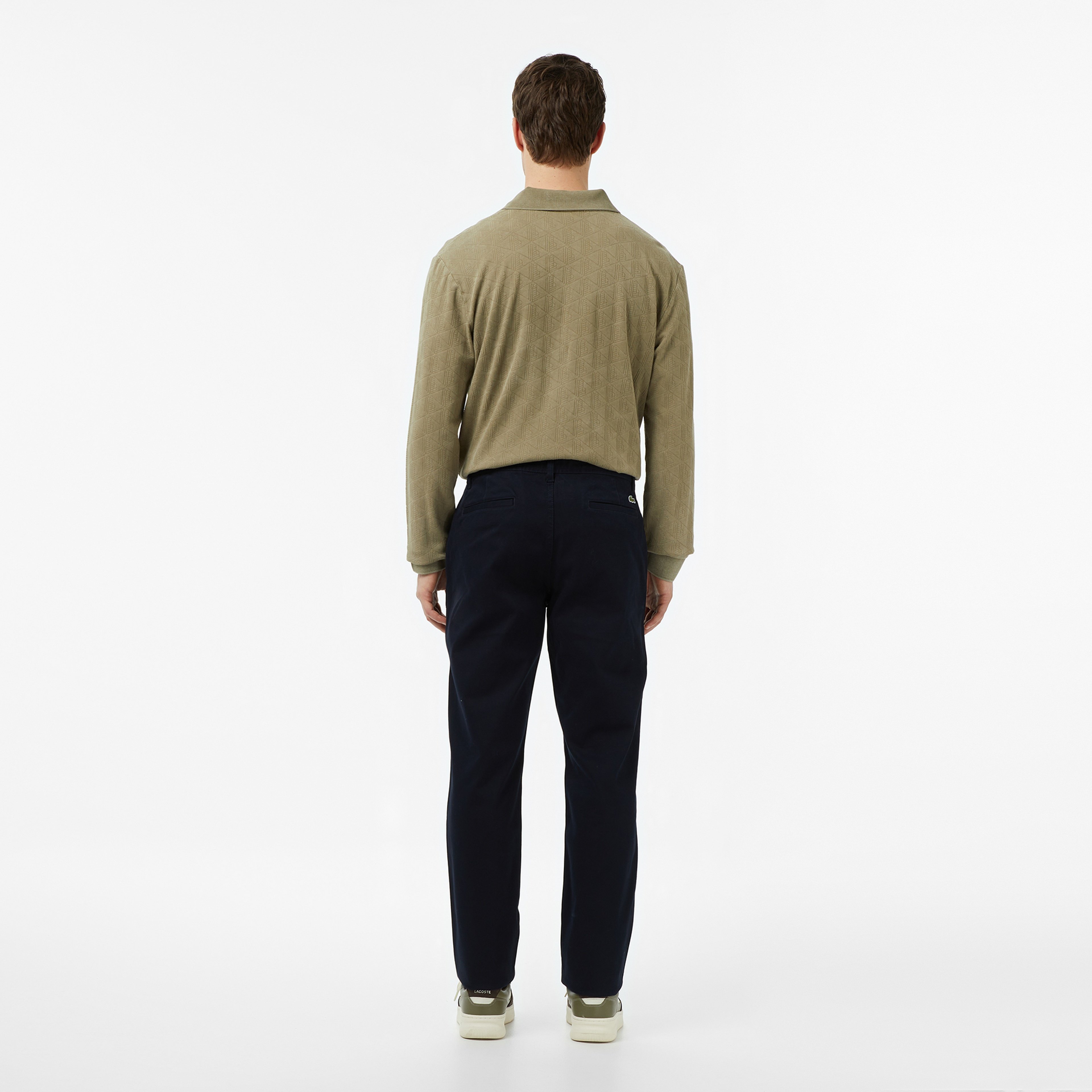 Erkek Regular Fit Chino Koyu Mavi Pantolon