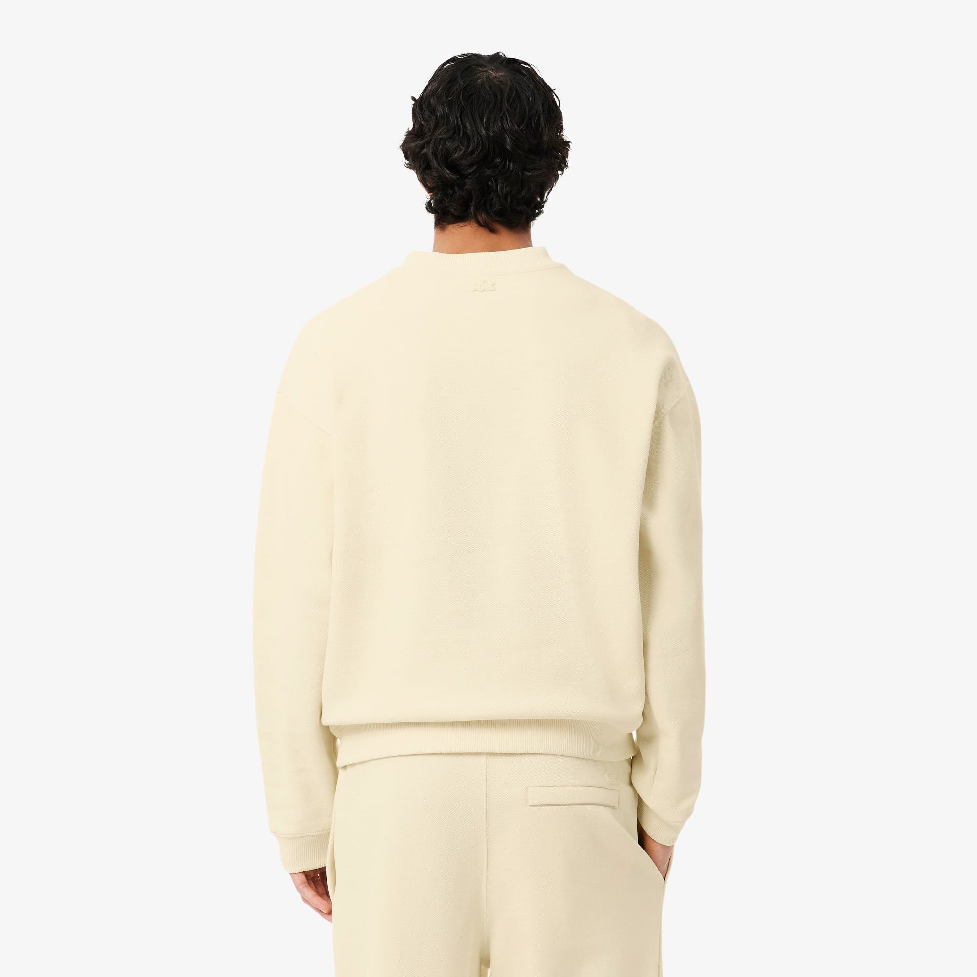 Erkek Loose Fit Bisiklet Yaka Sarı Sweatshirt