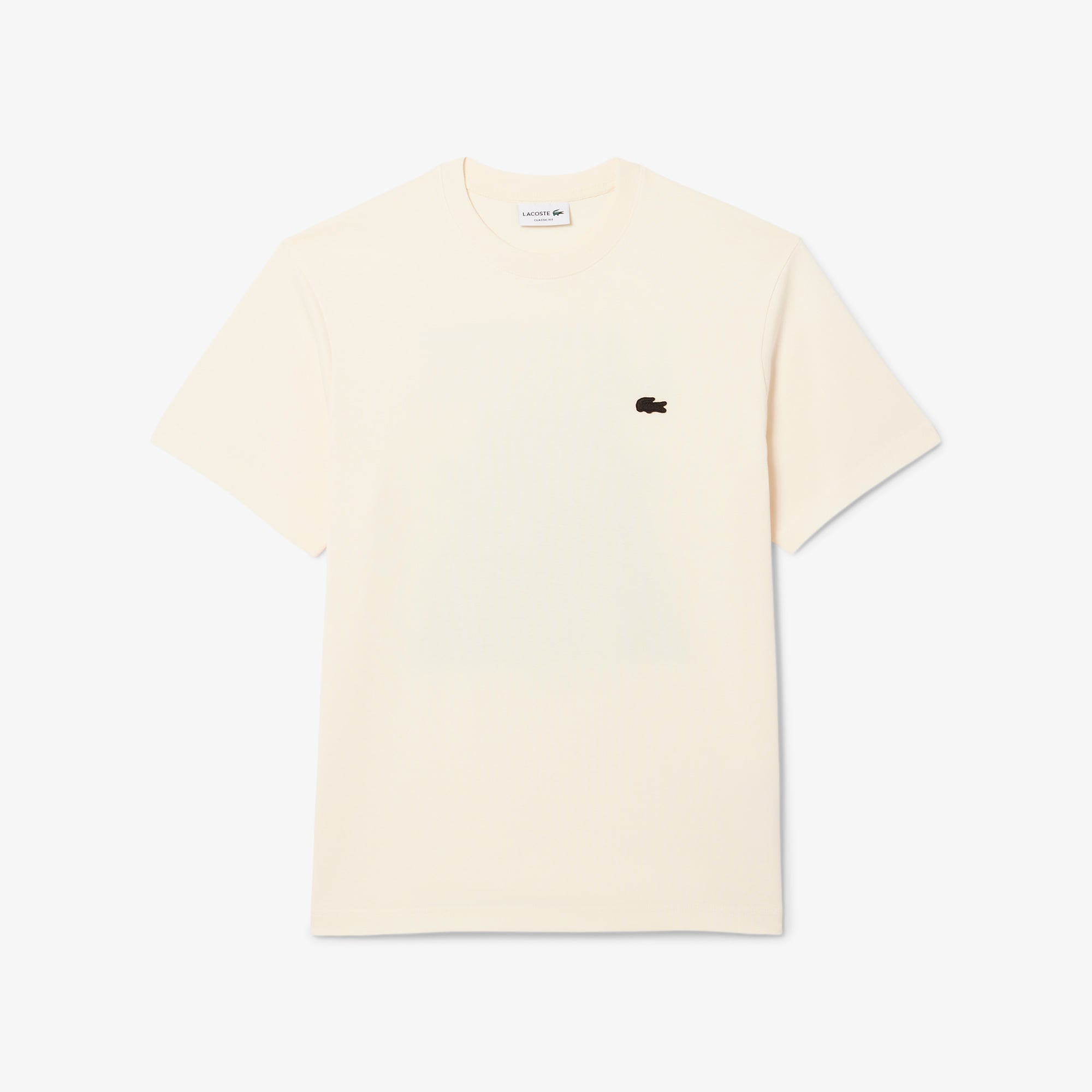 Lacoste Erkek Classic Fit Bisiklet Yaka Sarı T-Shirt görsel 5