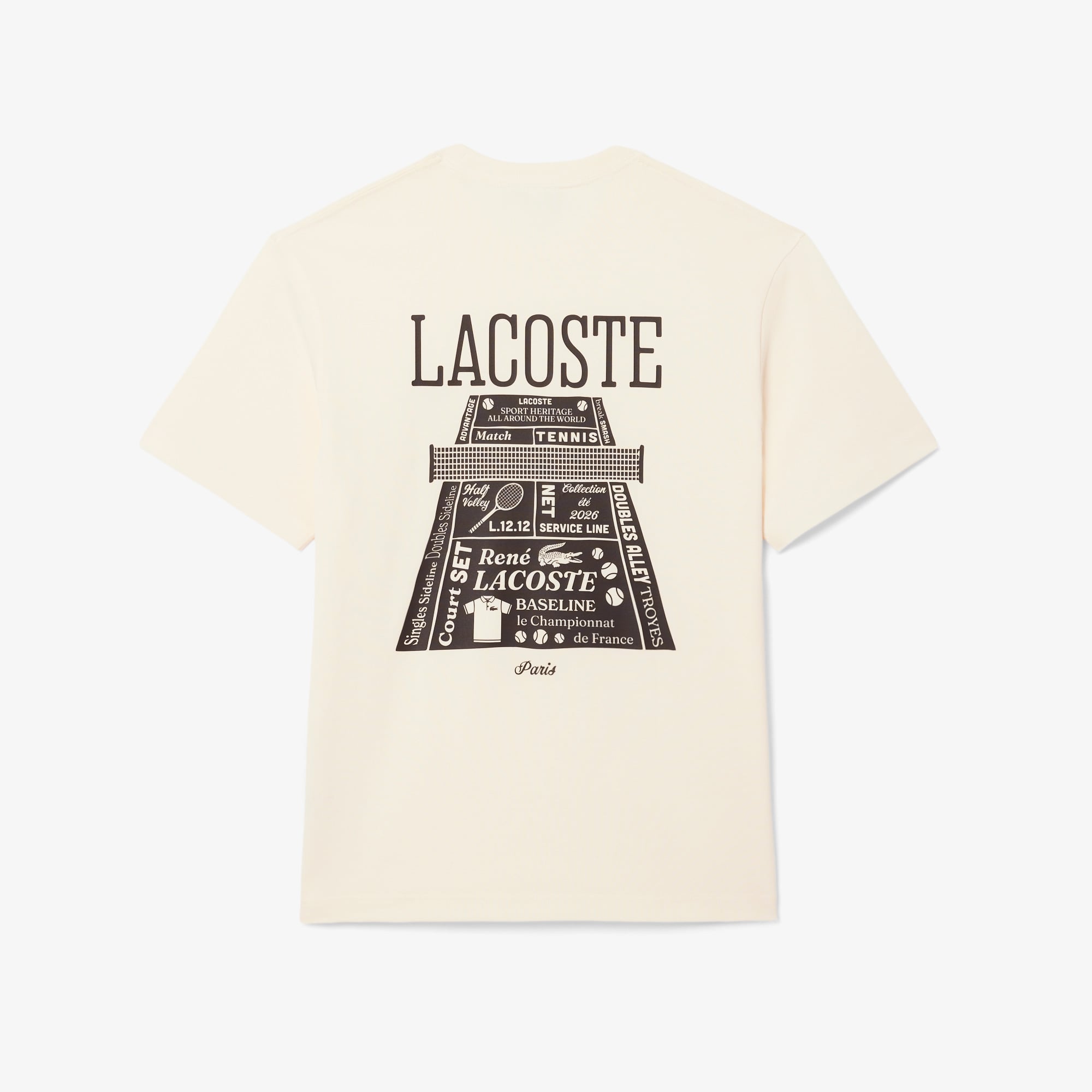 Lacoste Erkek Classic Fit Bisiklet Yaka Sarı T-Shirt görsel 6