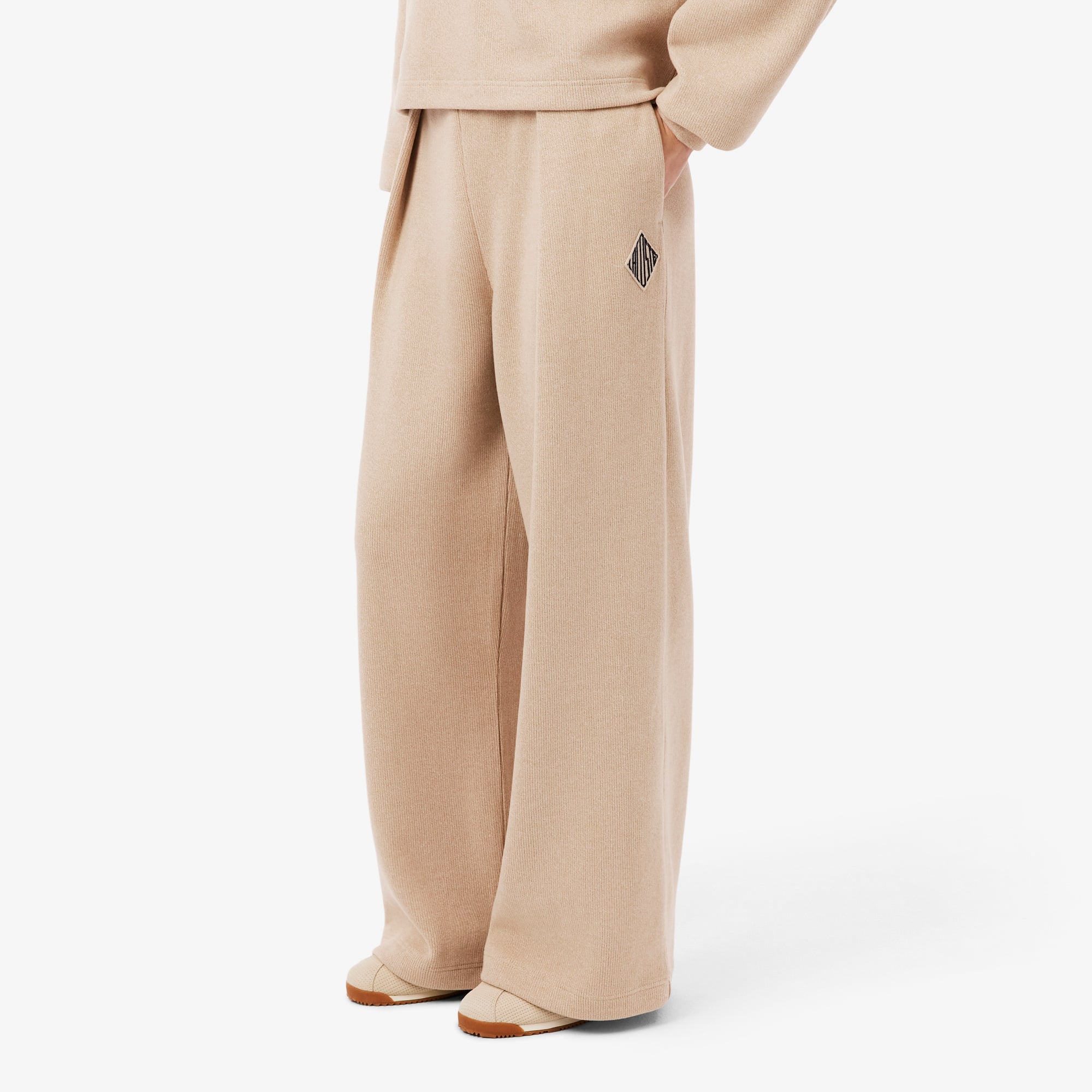 Lacoste Kadın Oversize Fit Bej Eşofman Altı görsel 2