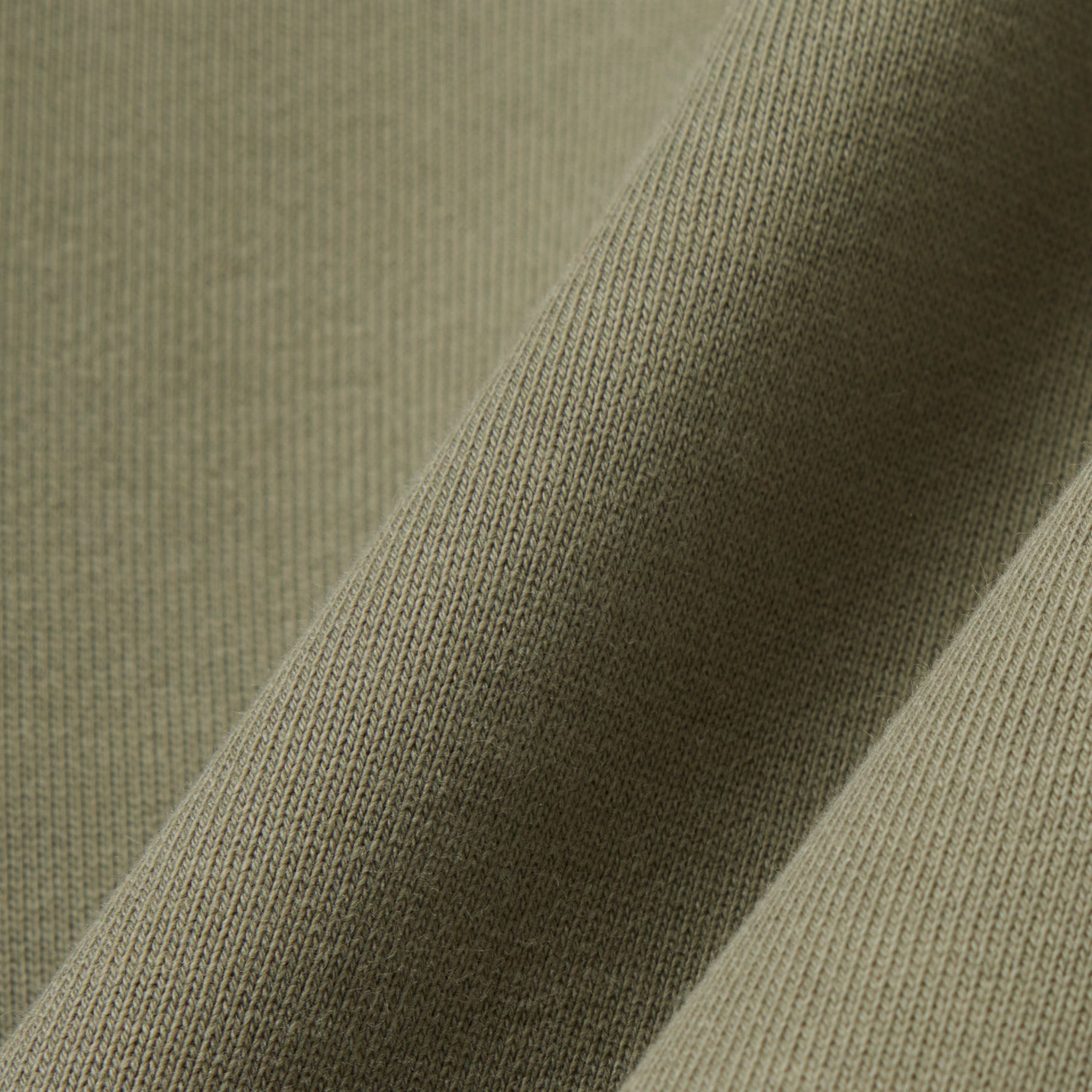 Erkek Classic Fit Bisiklet Yaka Haki Sweatshirt