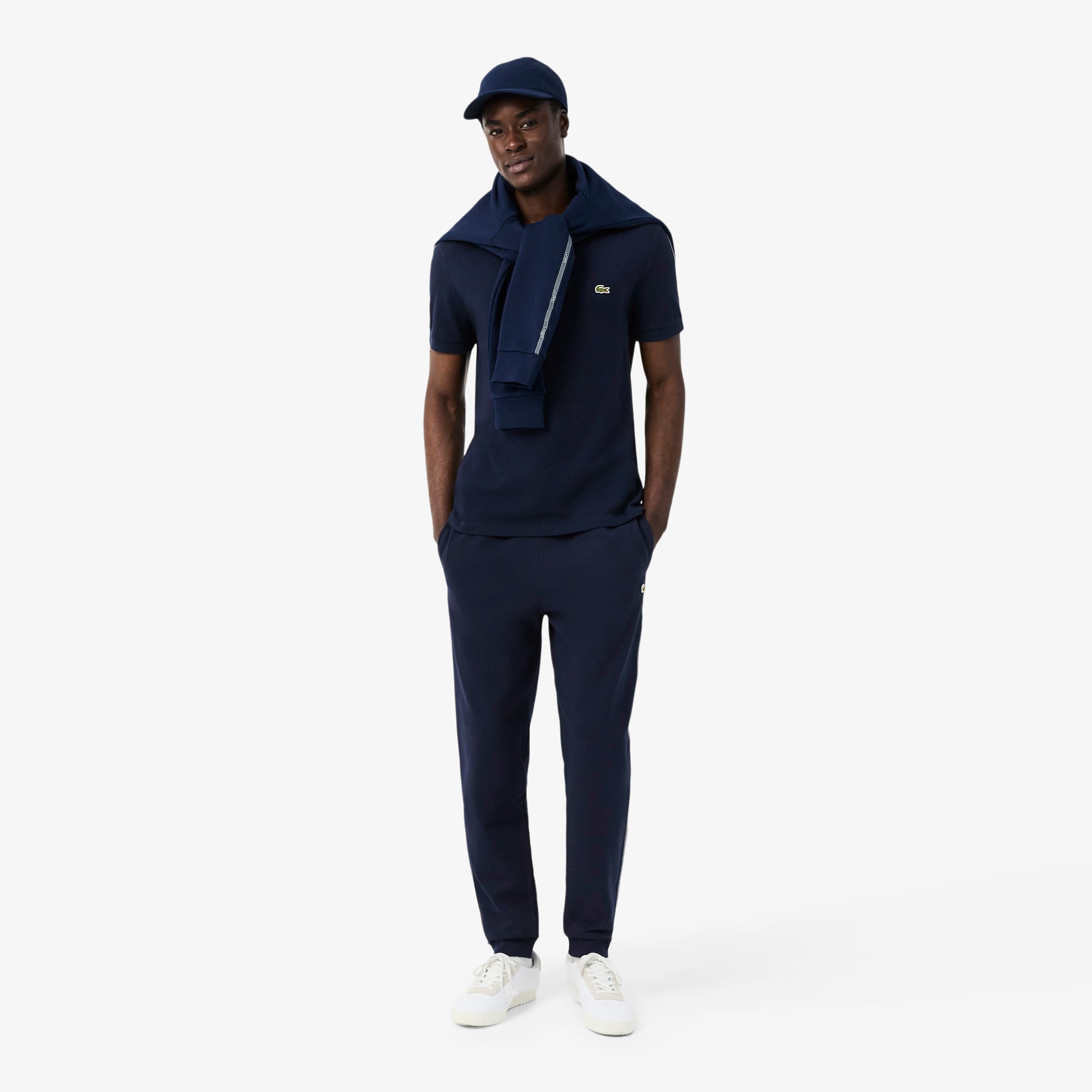 Lacoste Erkek Tapered Fit Lacivert Eşofman Altı görsel 4