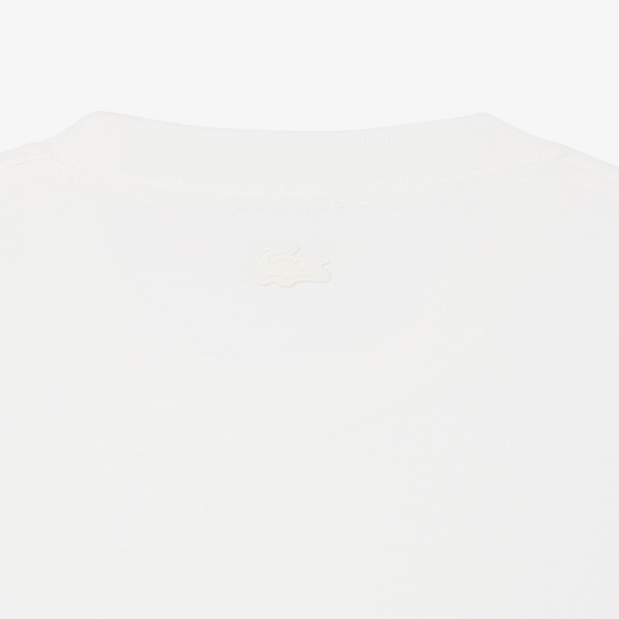 Lacoste Erkek Classic Fit Bisiklet Yaka Beyaz T-Shirt görsel 7