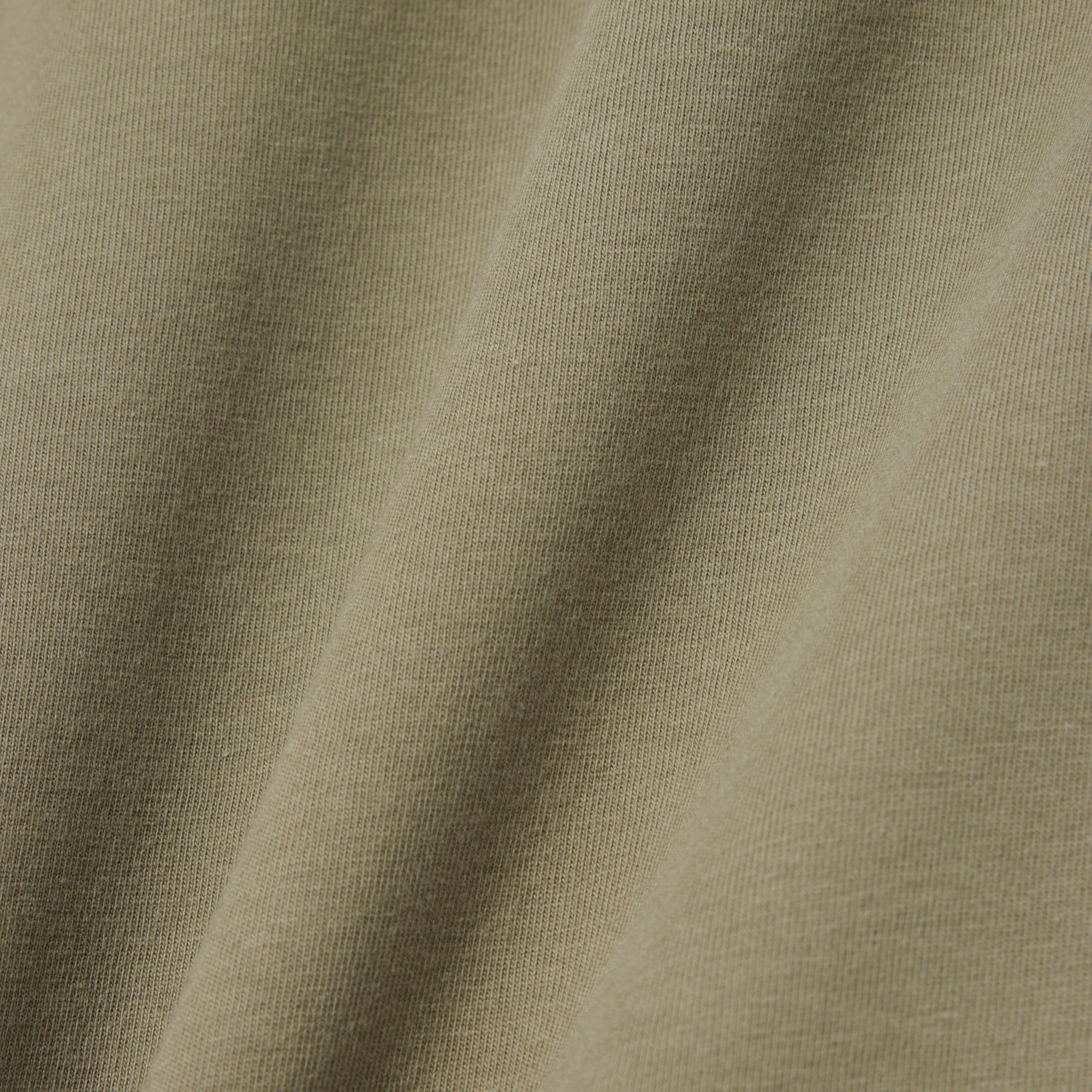 Erkek Regular Fit Bisiklet Yaka Haki T-Shirt