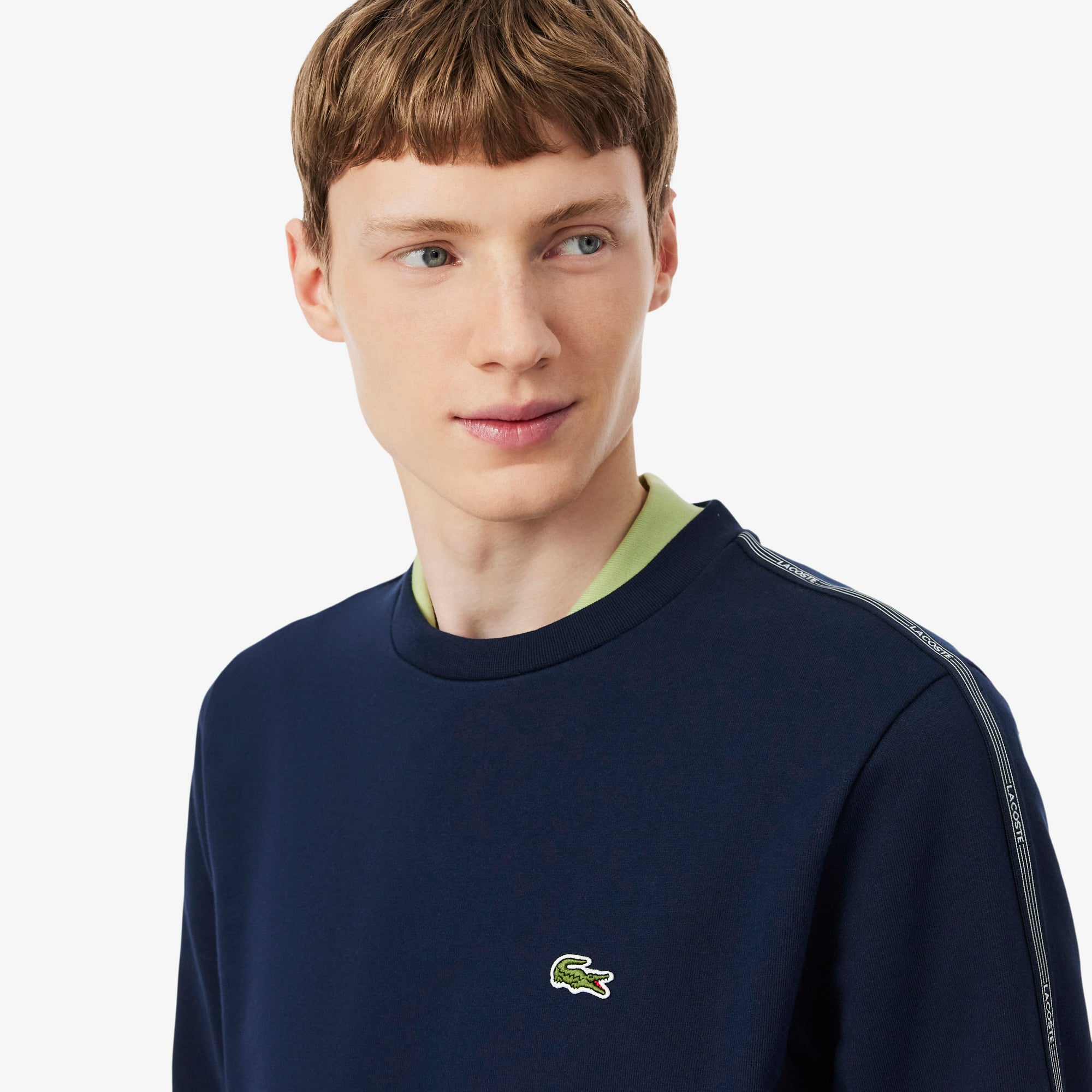 Lacoste Erkek Classic Fit Bisiklet Yaka Lacivert Sweatshirt görsel 2