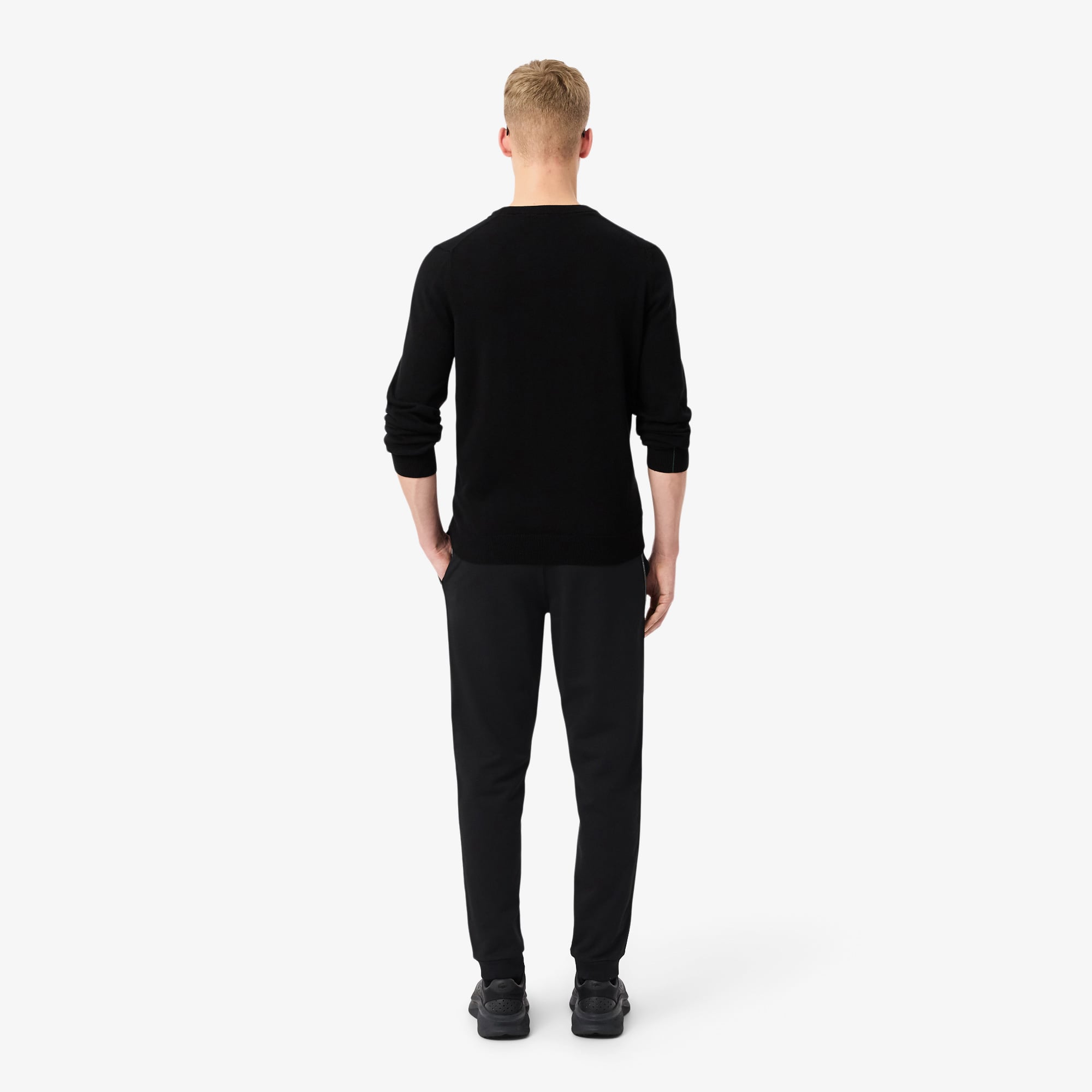 Lacoste Erkek Tapered Fit Siyah Eşofman Altı görsel 3