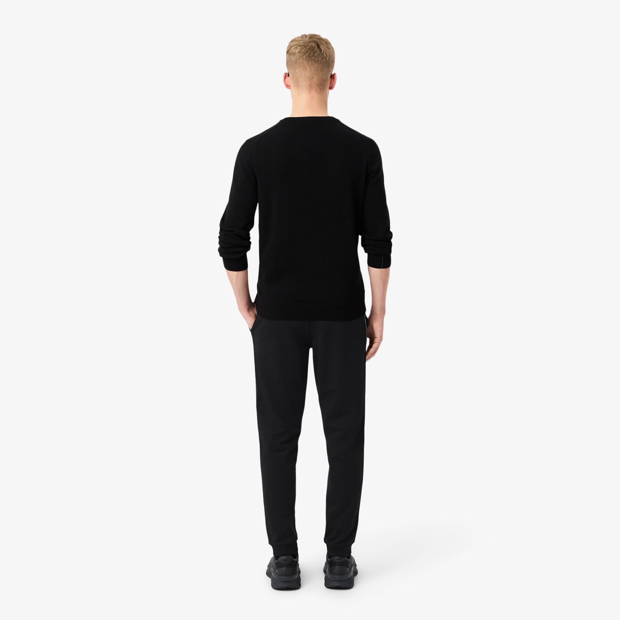 Erkek Tapered Fit Siyah Eşofman Altı