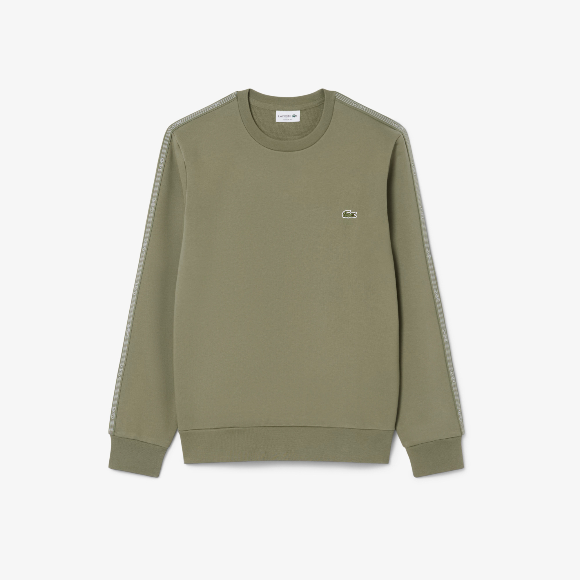 Lacoste Erkek Classic Fit Bisiklet Yaka Haki Sweatshirt görsel 5