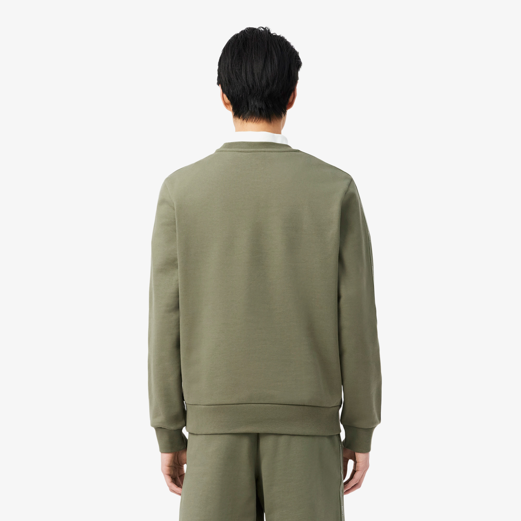 Lacoste Erkek Classic Fit Bisiklet Yaka Haki Sweatshirt görsel 3