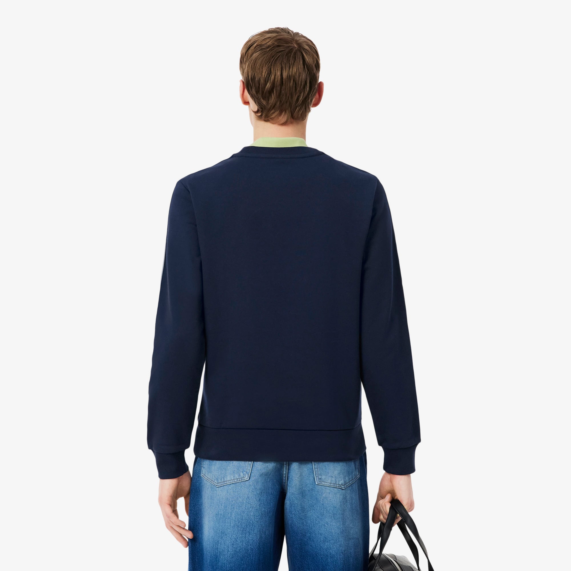 Lacoste Erkek Classic Fit Bisiklet Yaka Lacivert Sweatshirt görsel 3