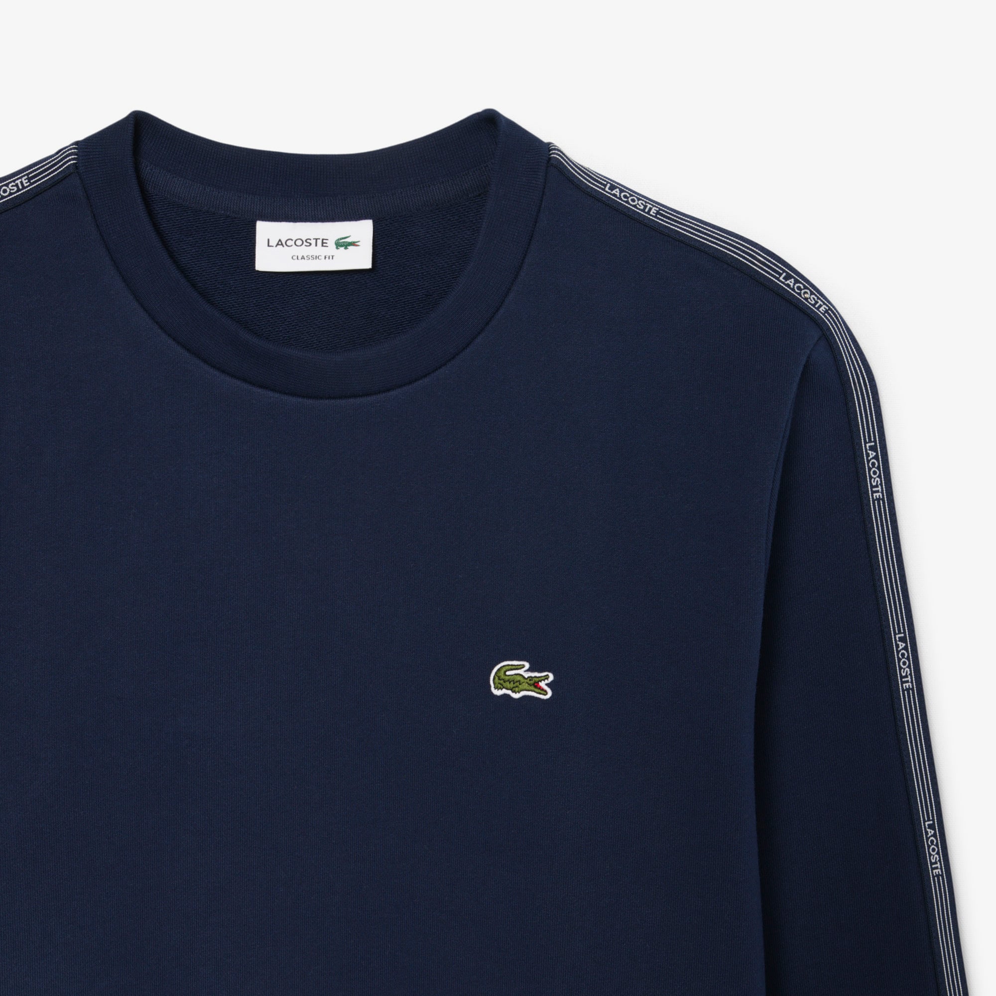 Lacoste Erkek Classic Fit Bisiklet Yaka Lacivert Sweatshirt görsel 6