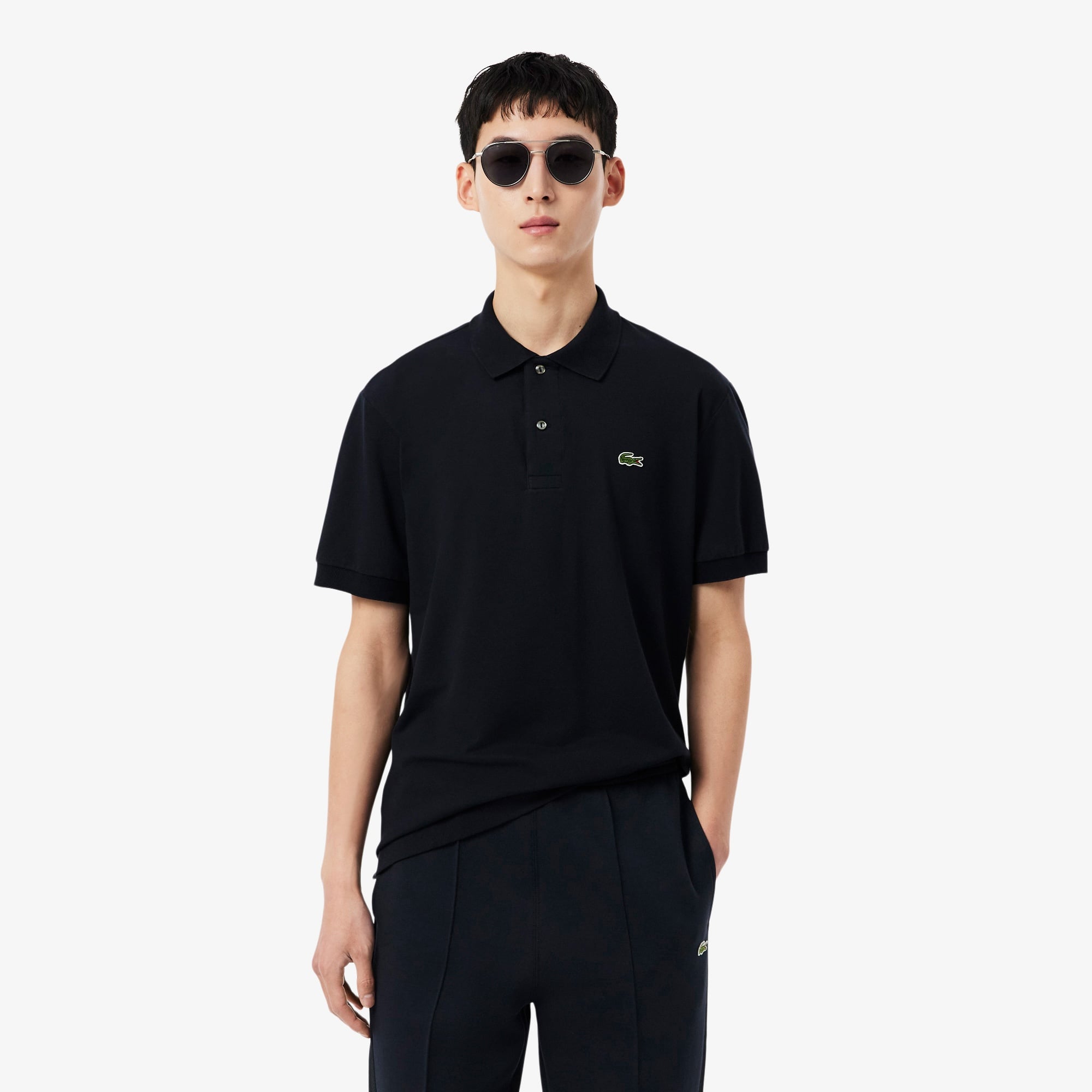 Light Erkek Classic Fit Koyu Gri Polo