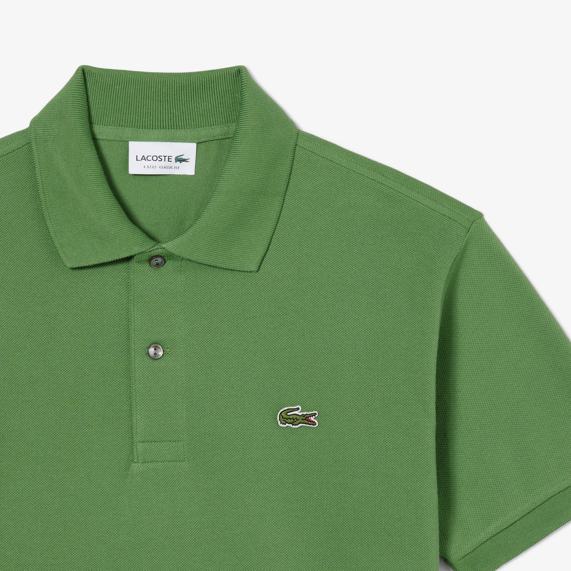 Lacoste L.12.12 Erkek Classic Fit Yeşil Polo görsel 6
