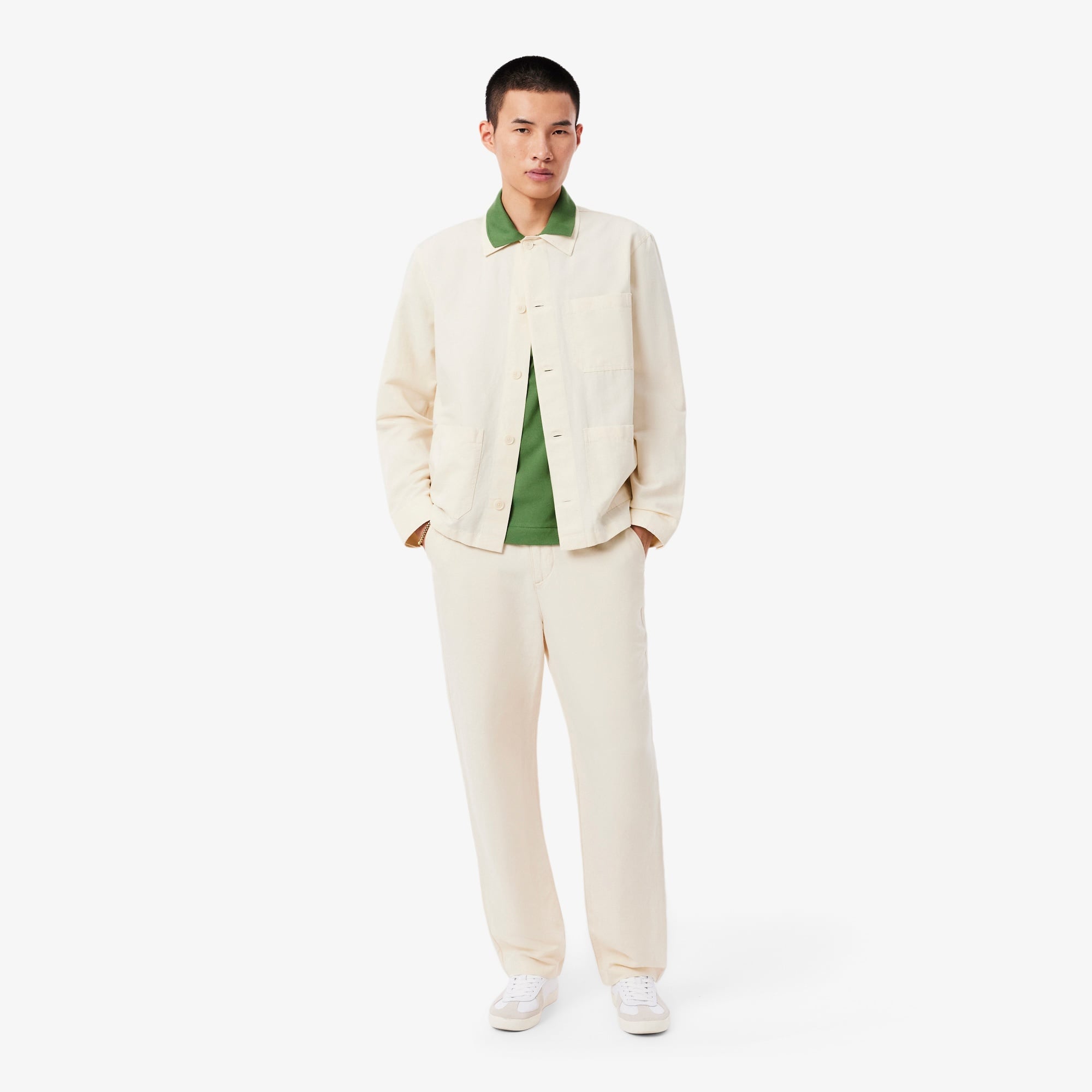 L.12.12 Erkek Classic Fit Yeşil Polo