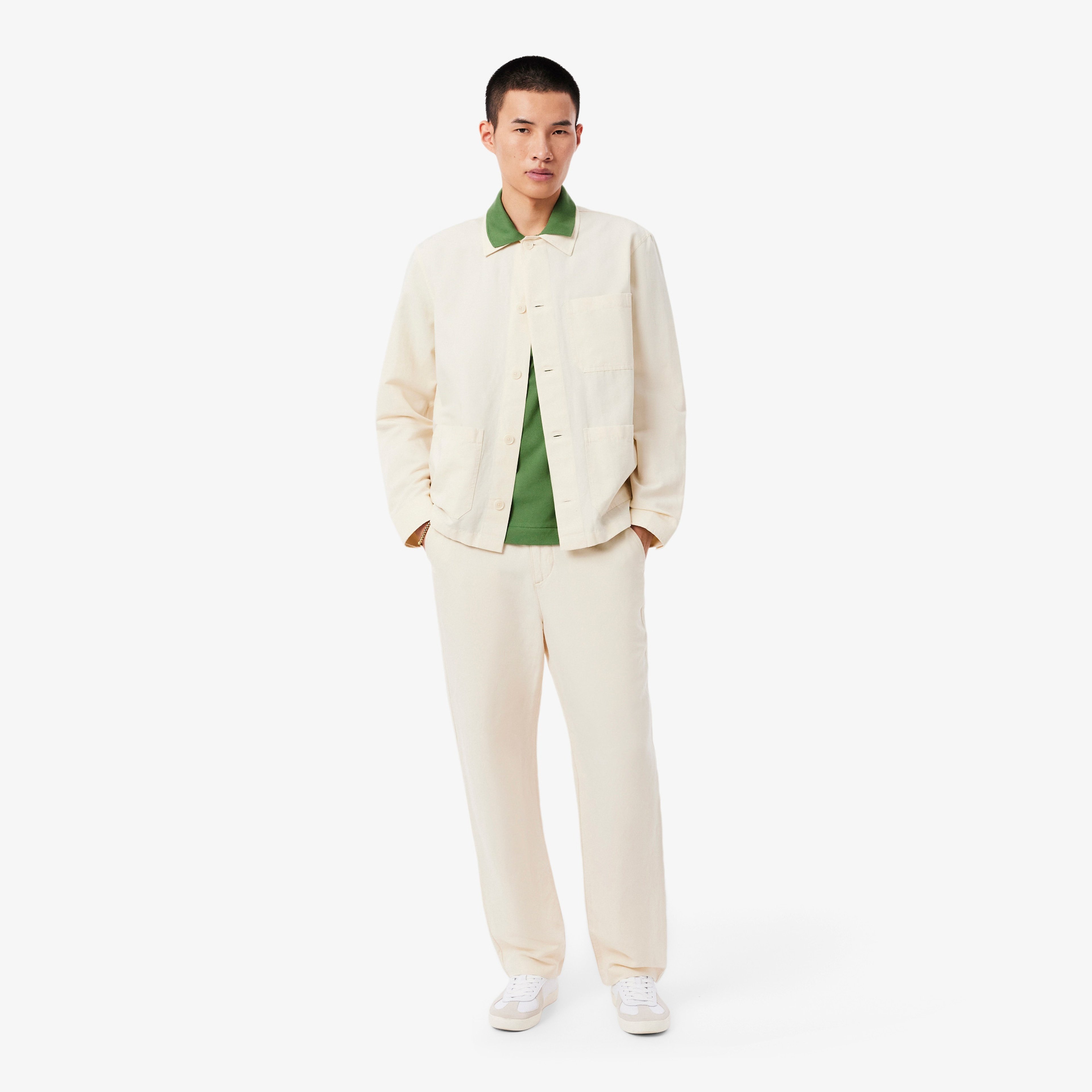 L.12.12 Erkek Classic Fit Yeşil Polo