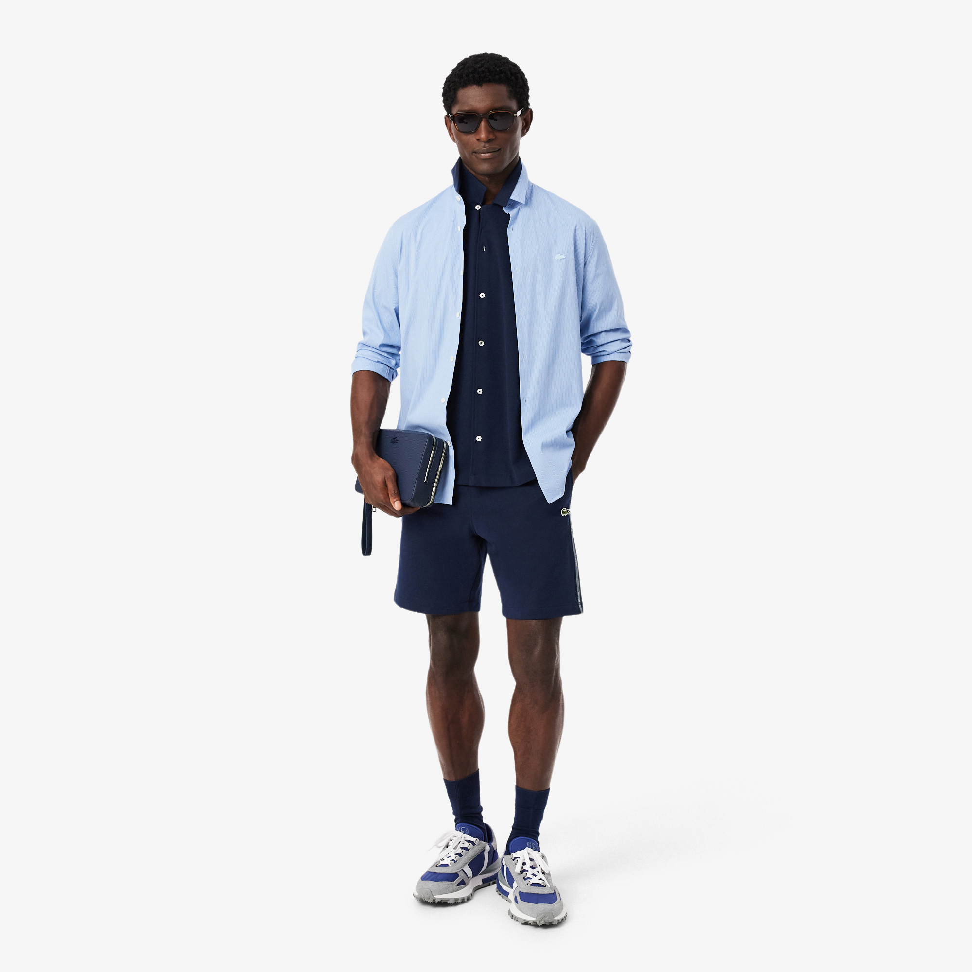 Lacoste Erkek Regular Fit Lacivert Şort görsel 4