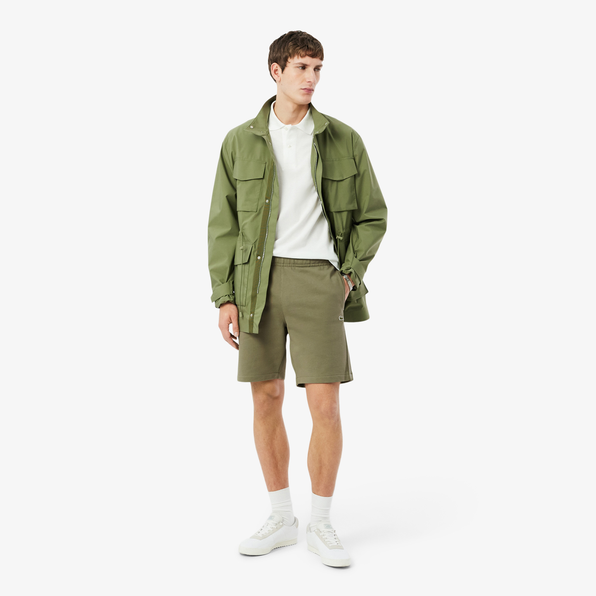 Lacoste Erkek Regular Fit Haki Şort görsel 4
