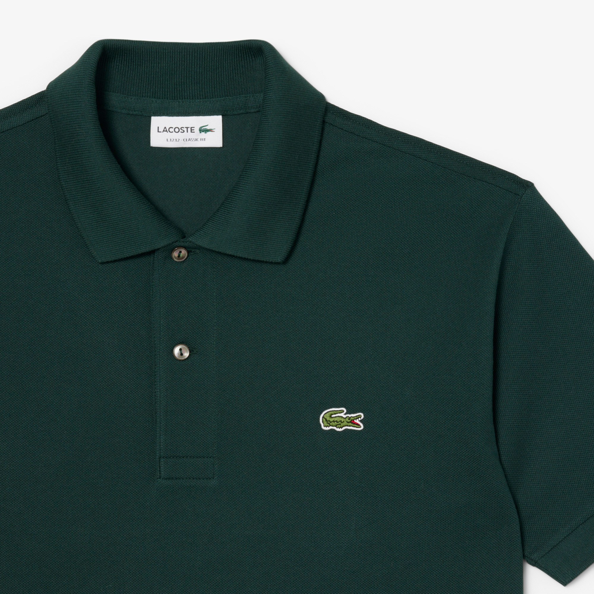 Lacoste L.12.12 Erkek Classic Fit Yeşil Polo görsel 6
