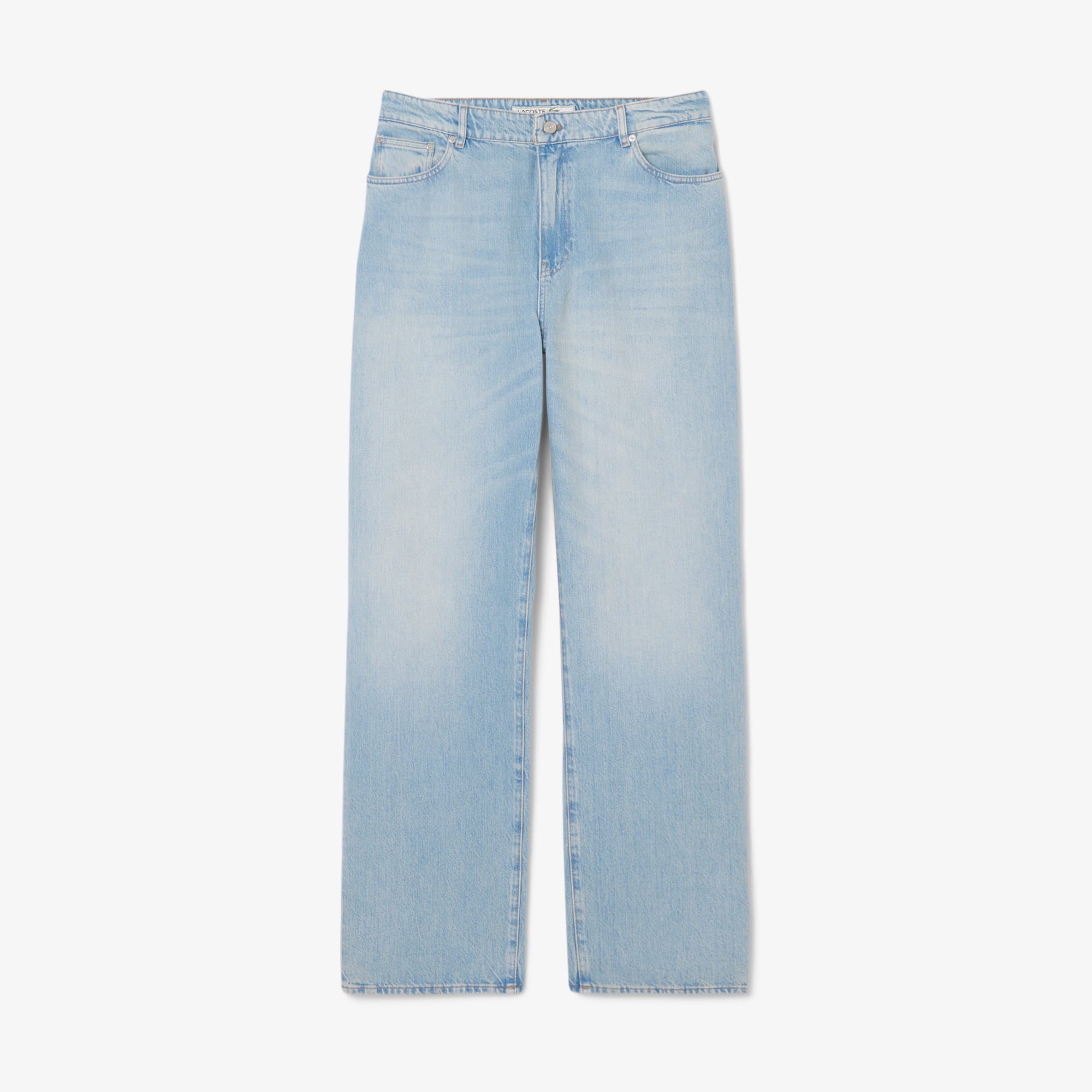 Lacoste Erkek Loose Fit Mavi Jean Pantolon görsel 5