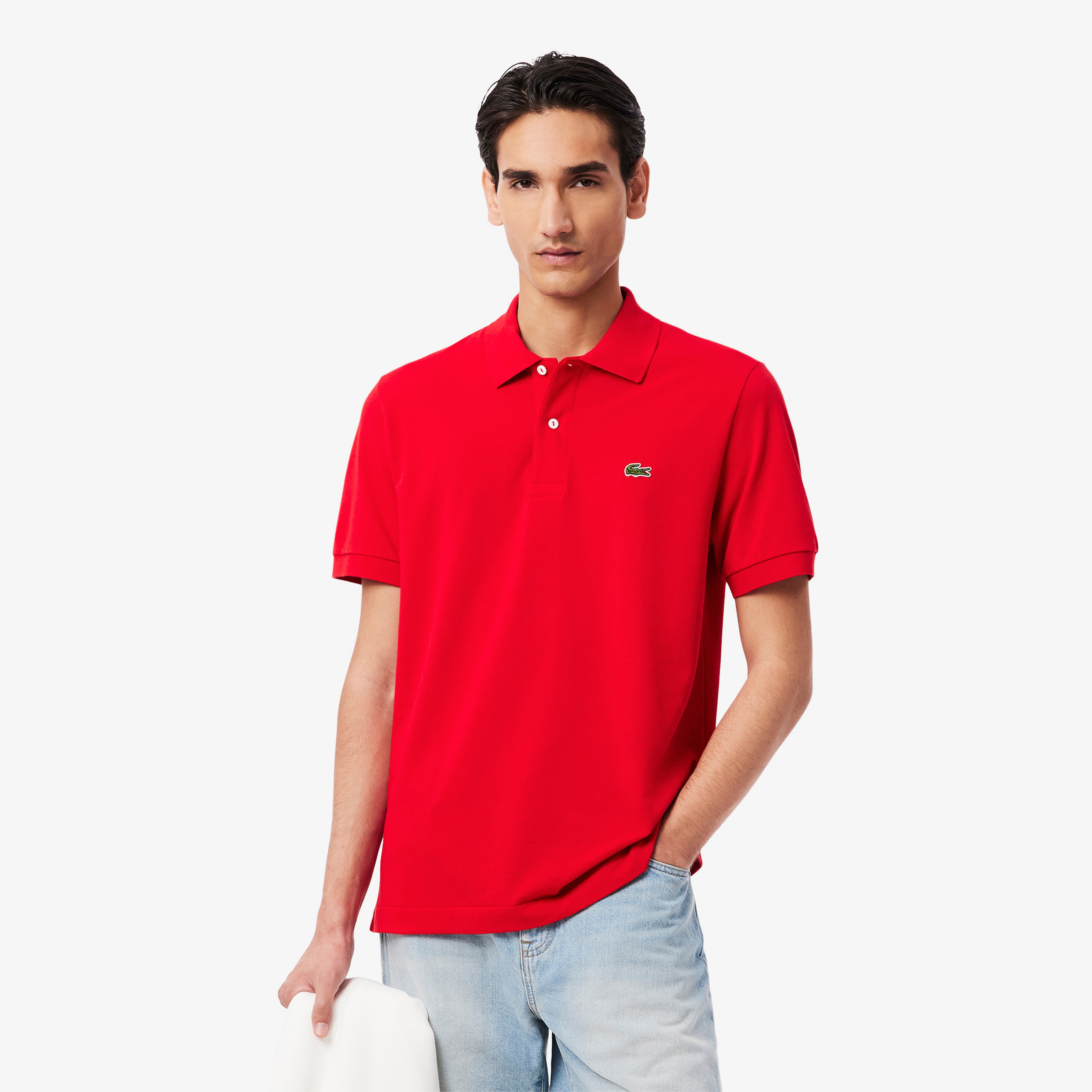 L.12.12 Light Erkek Classic Fit Kırmızı Polo
