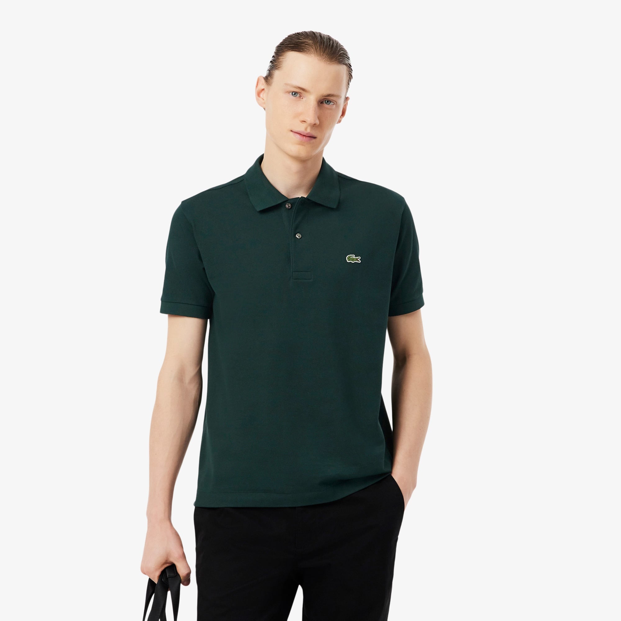 Erkek Classic Fit Yeşil Polo