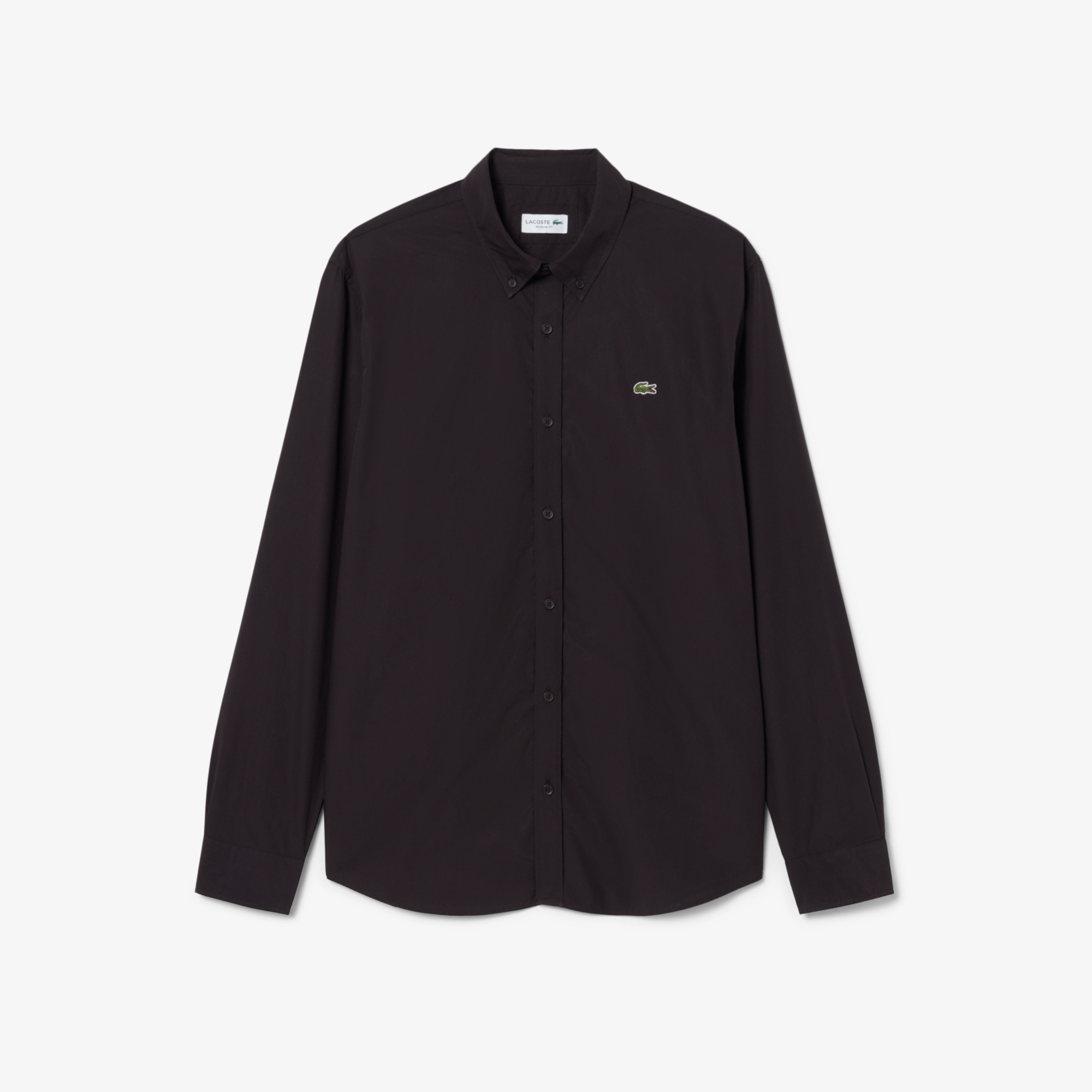 Lacoste Erkek Regular Fit Düğmeli Yaka Kahverengi Gömlek görsel 4