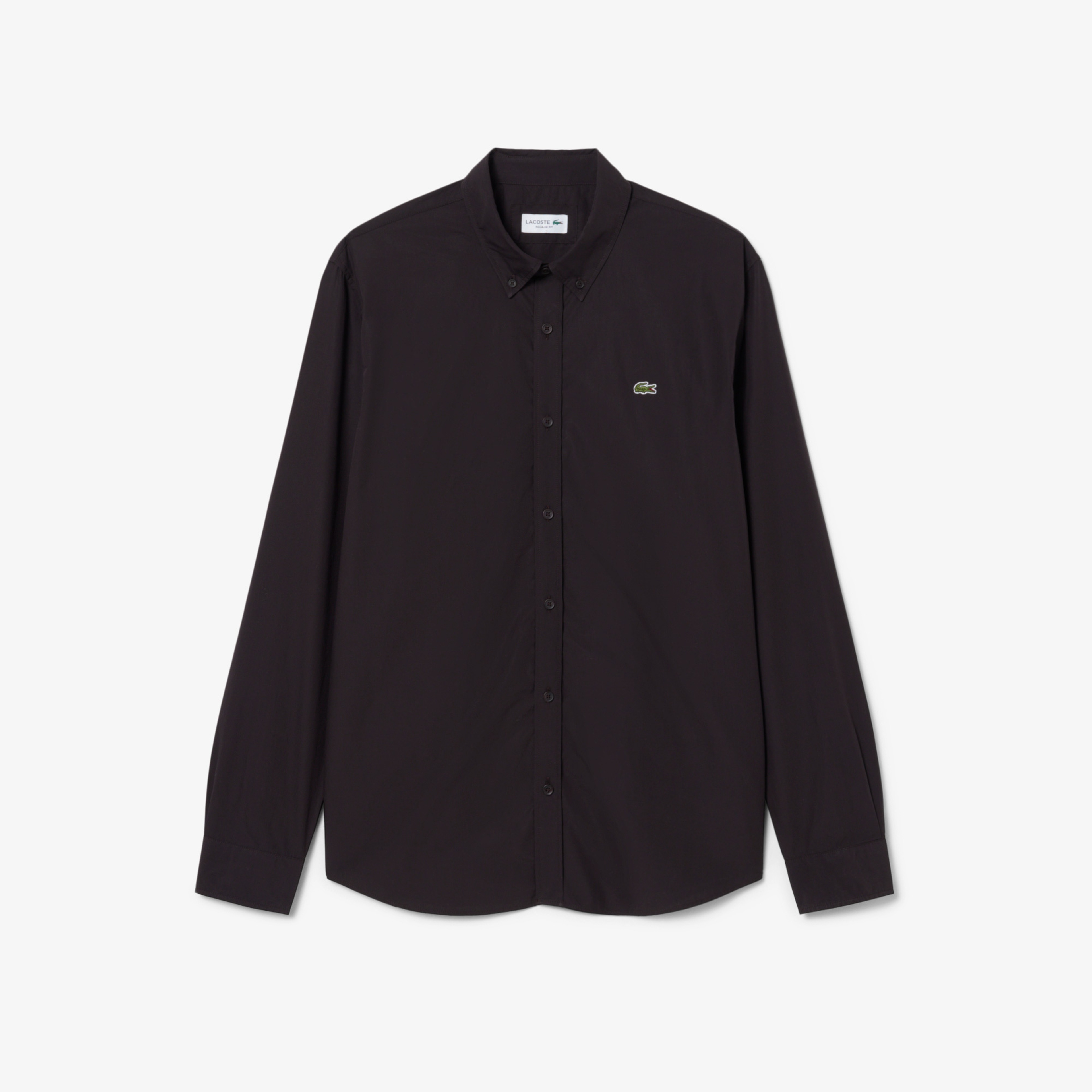 Erkek Regular Fit Düğmeli Yaka Kahverengi Gömlek Erkek Regular Fit Düğmeli Yaka Kahverengi Gömlek