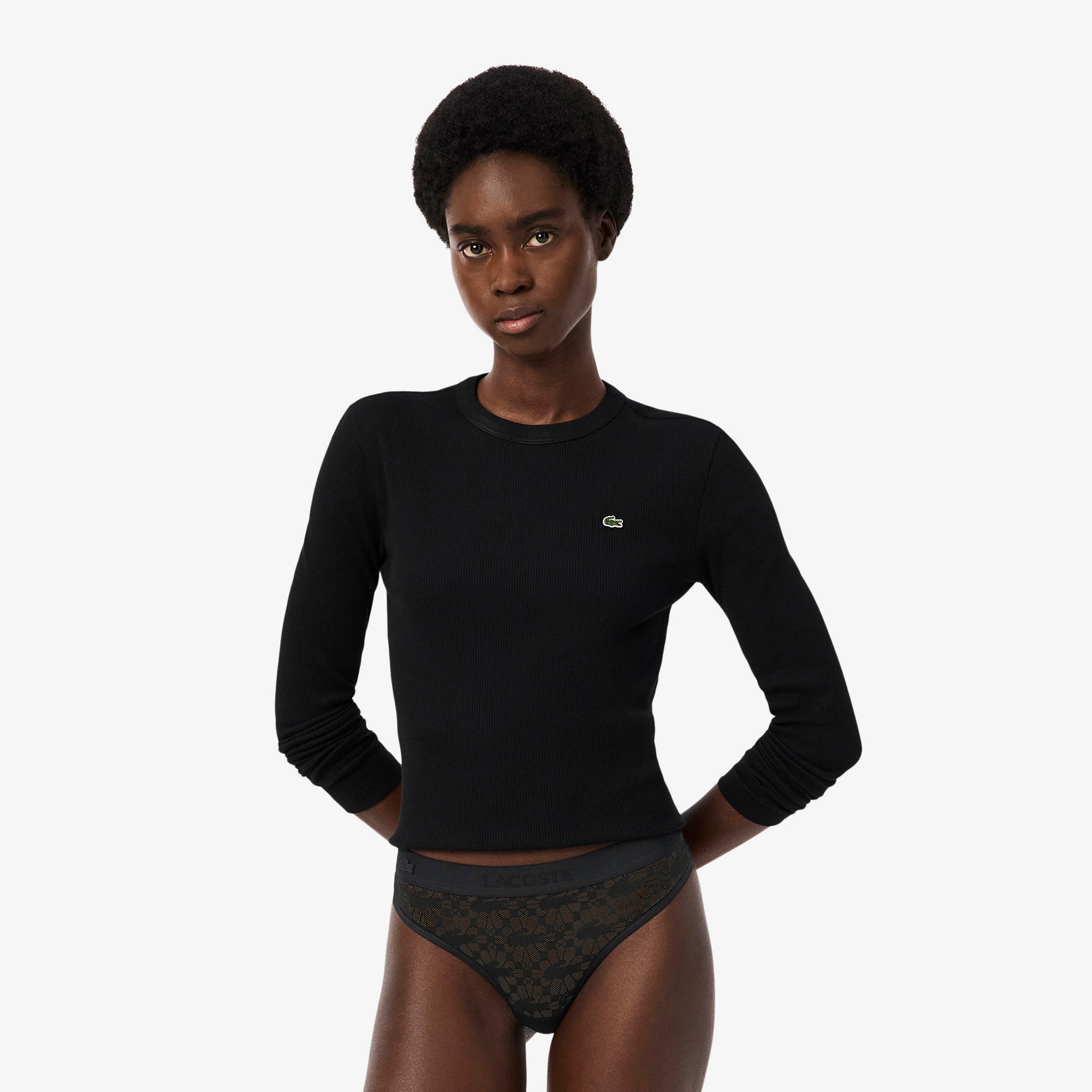 Kadın Desenli Siyah Külot