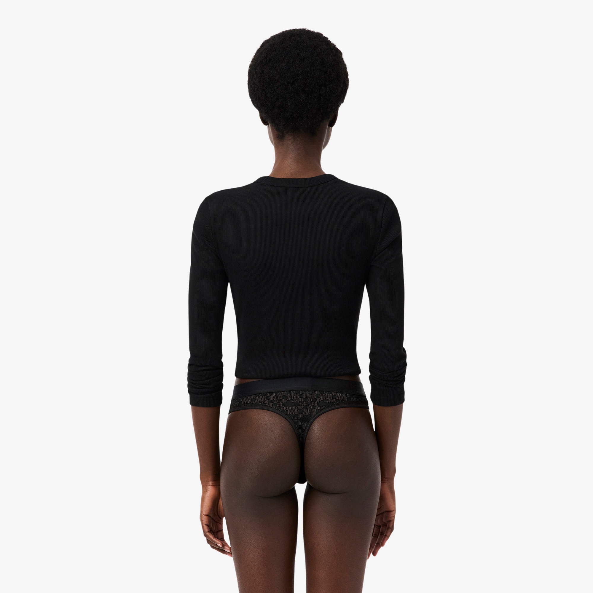 Kadın Desenli Siyah Külot