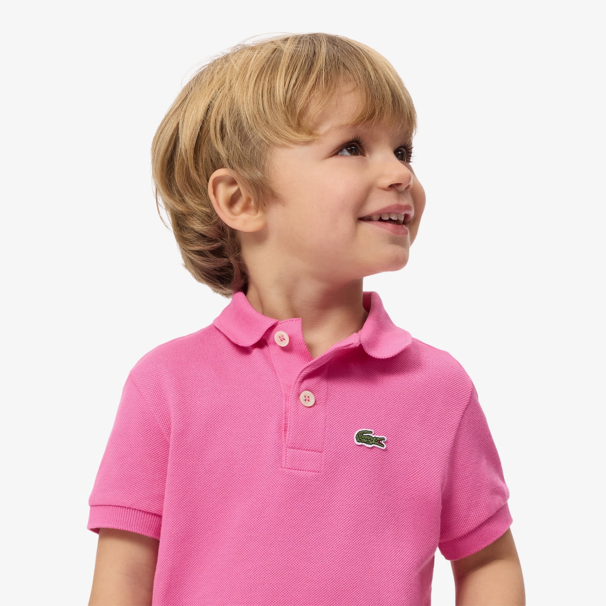 Çocuk Regular Fit Polo Yaka Pembe Polo