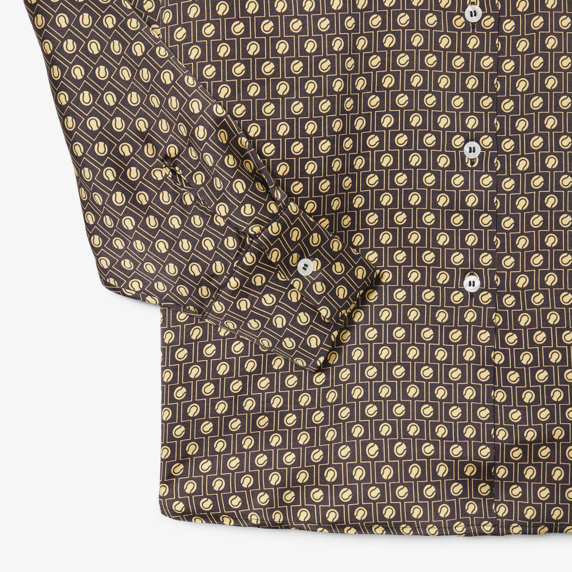 Kadın Oversize Fit Desenli Kahverengi Gömlek