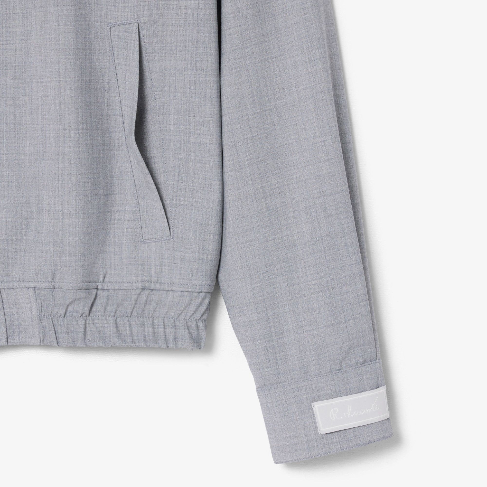 Erkek Dik Yaka Gri Ceket